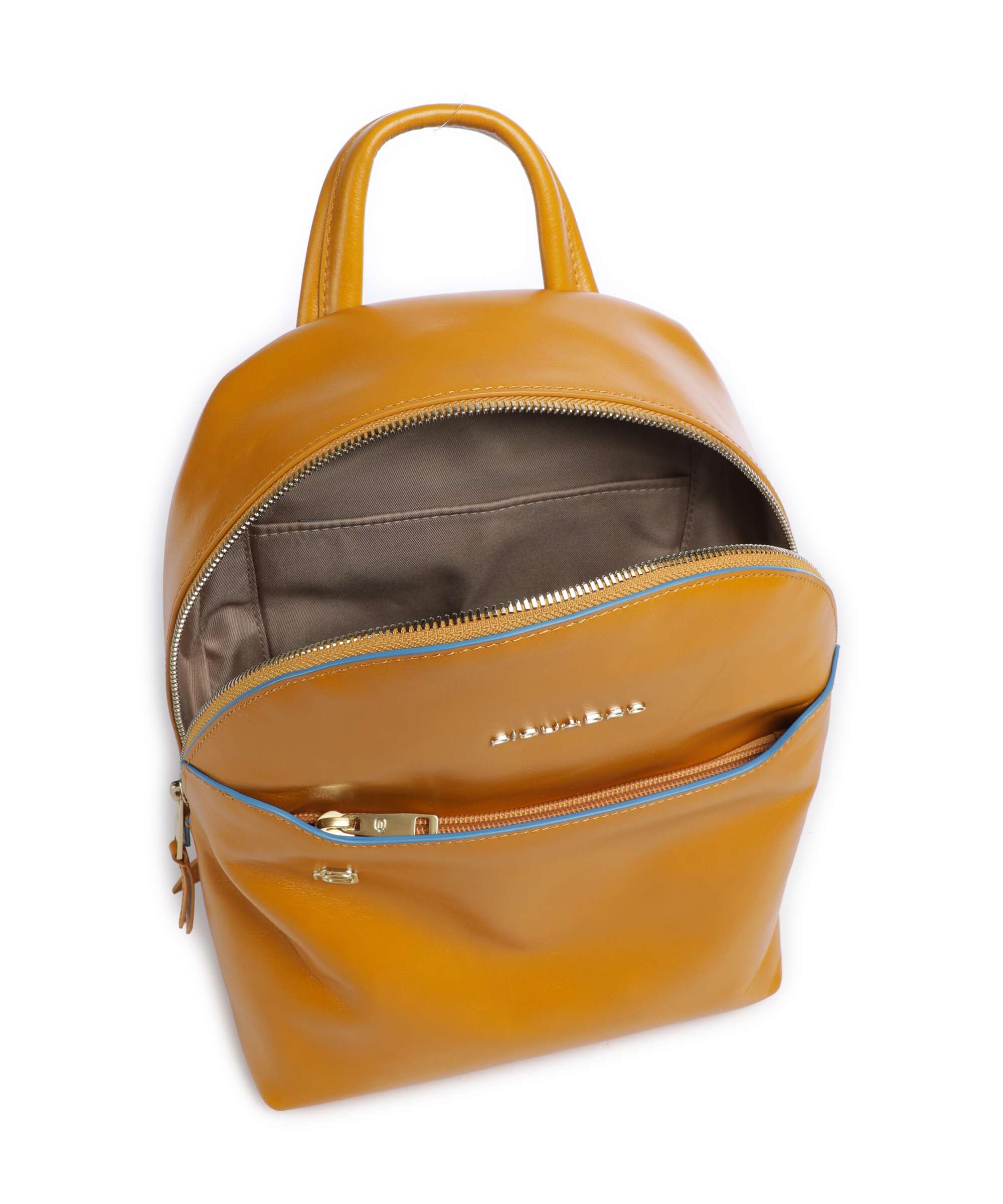 Piquadro Blue Square Backpack mustard - Image 5