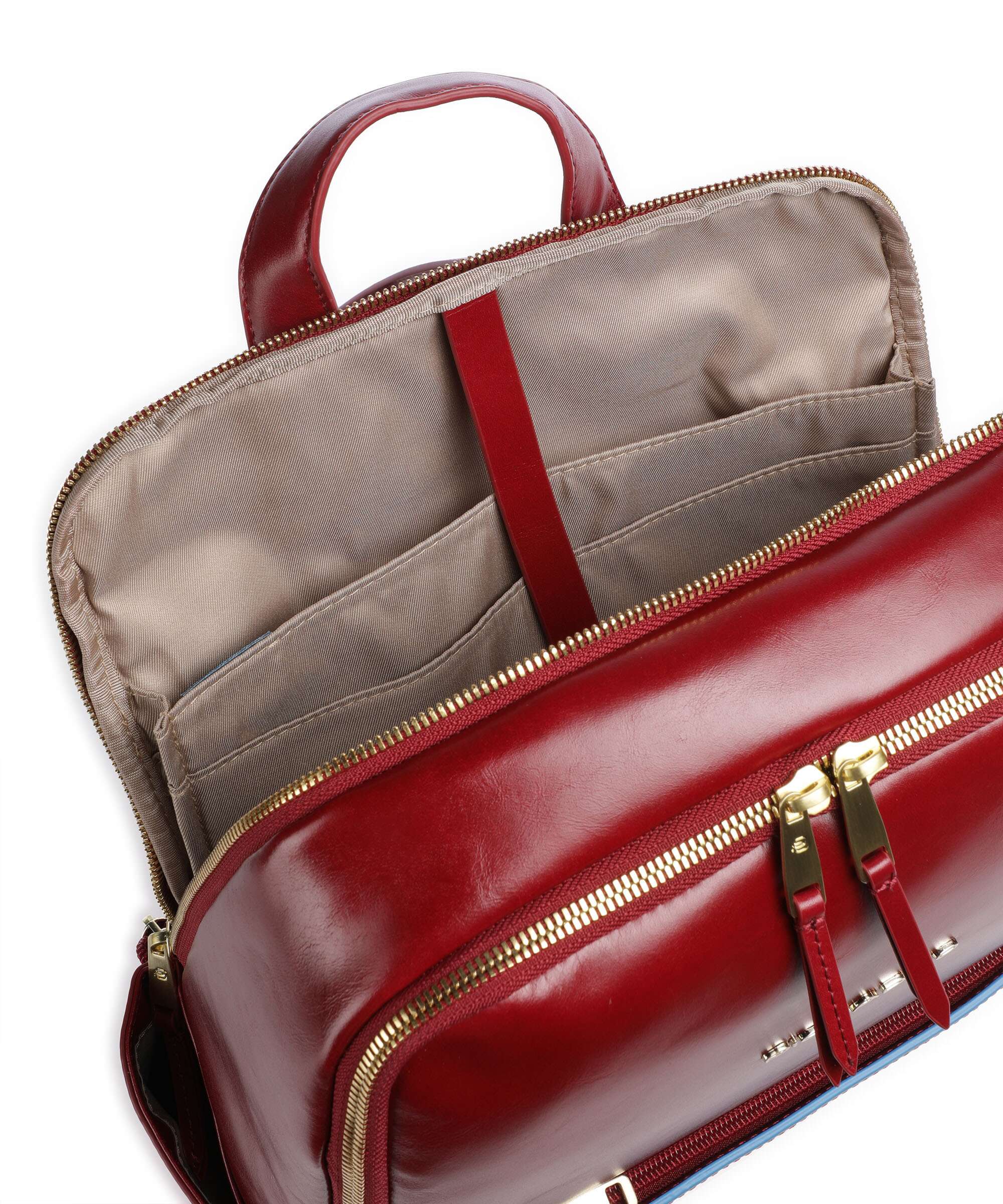 Piquadro Blue Square Backpack red - Image 5