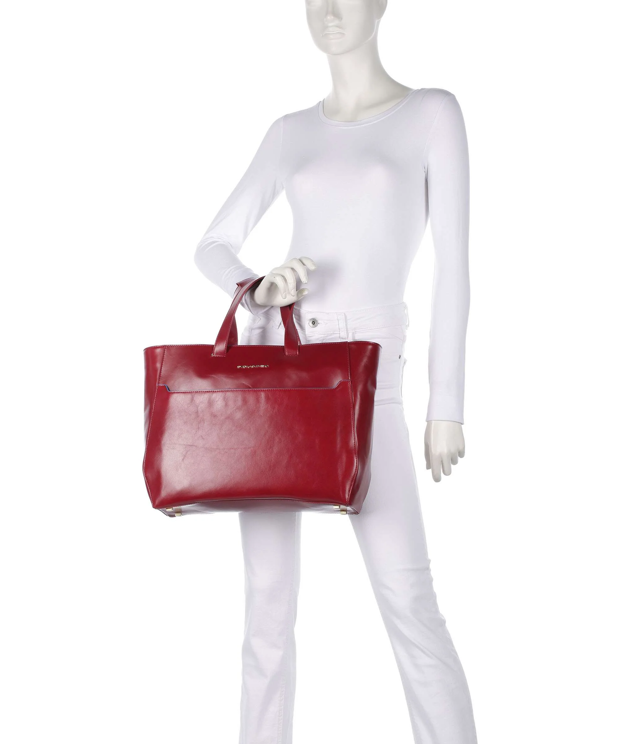 Piquadro Blue Square Briefcase red - Image 3
