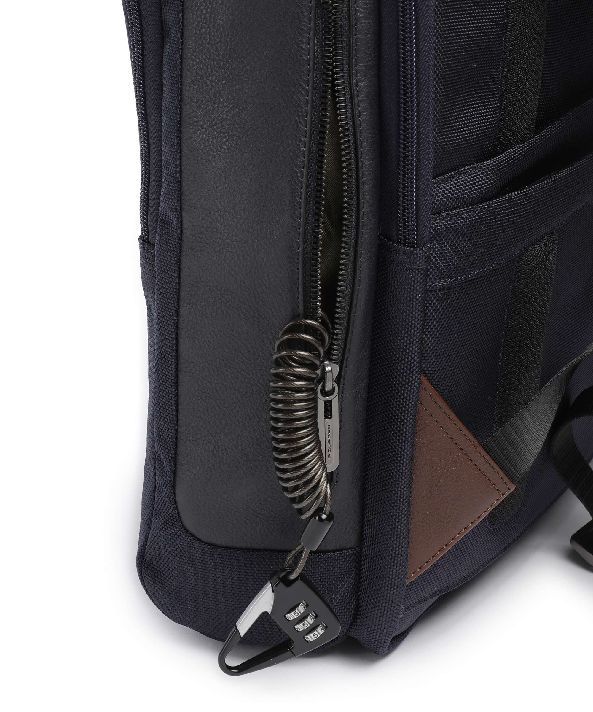 Piquadro Brief 2 Backpack blue/cognac - Image 4