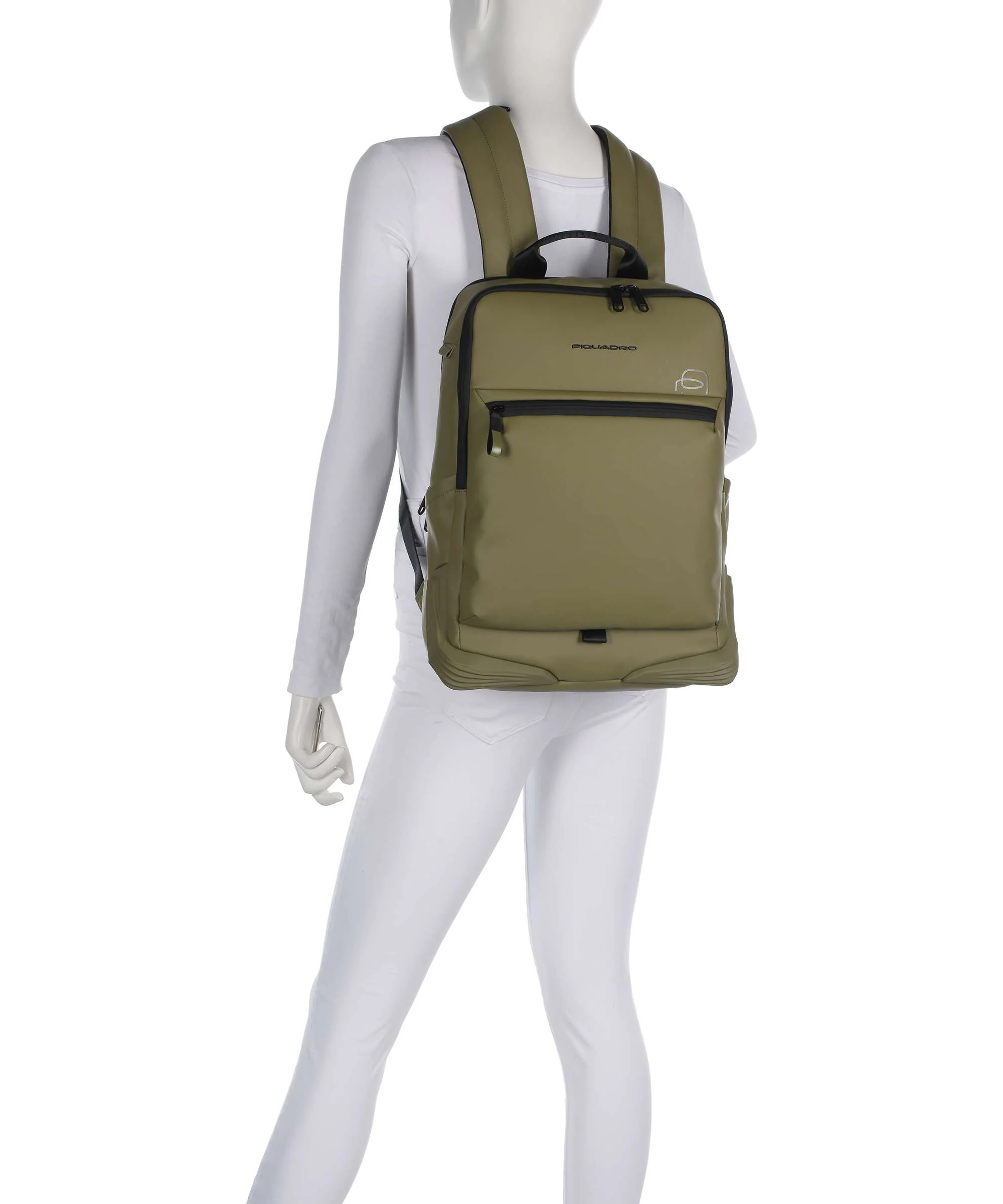 Piquadro C2OWD Backpack light green - Image 3
