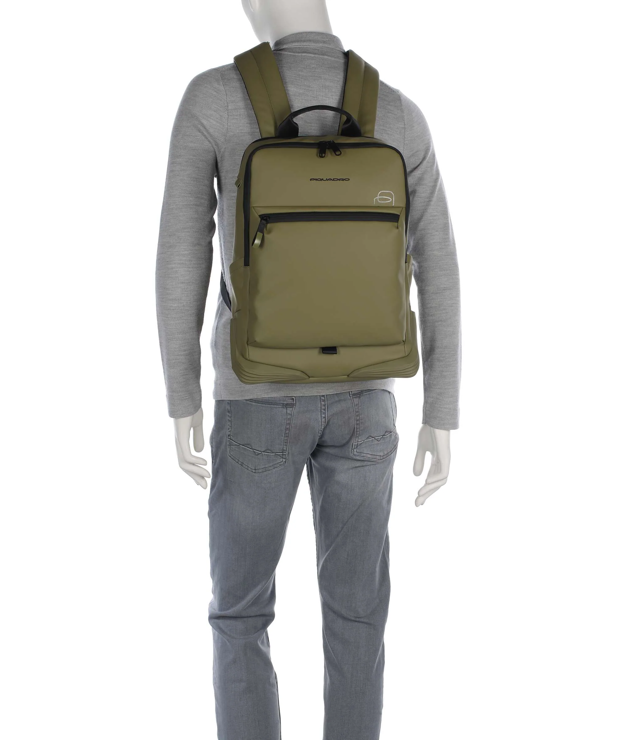 Piquadro C2OWD Backpack light green - Image 4