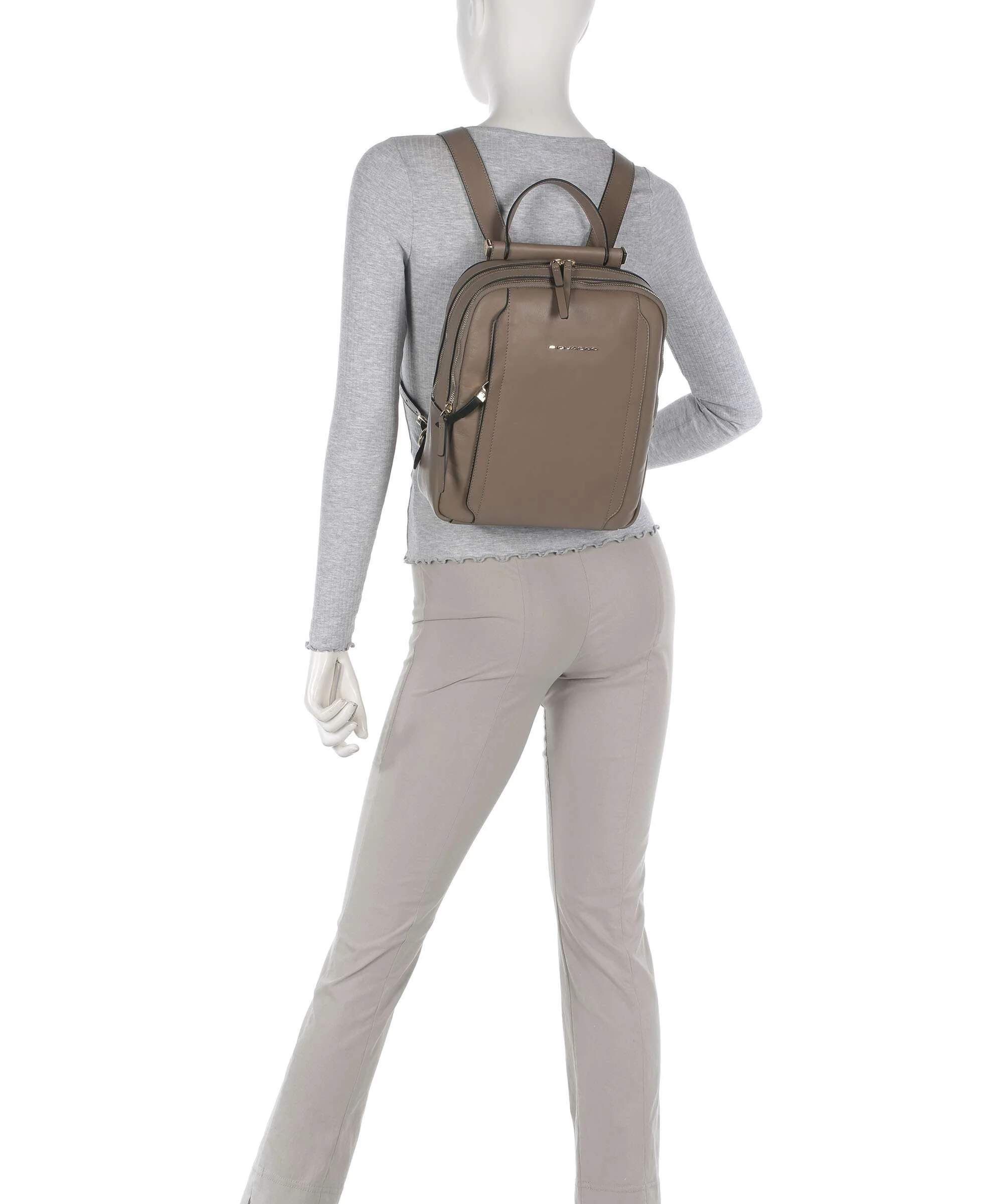 Piquadro Circle Backpack tortora - Image 3