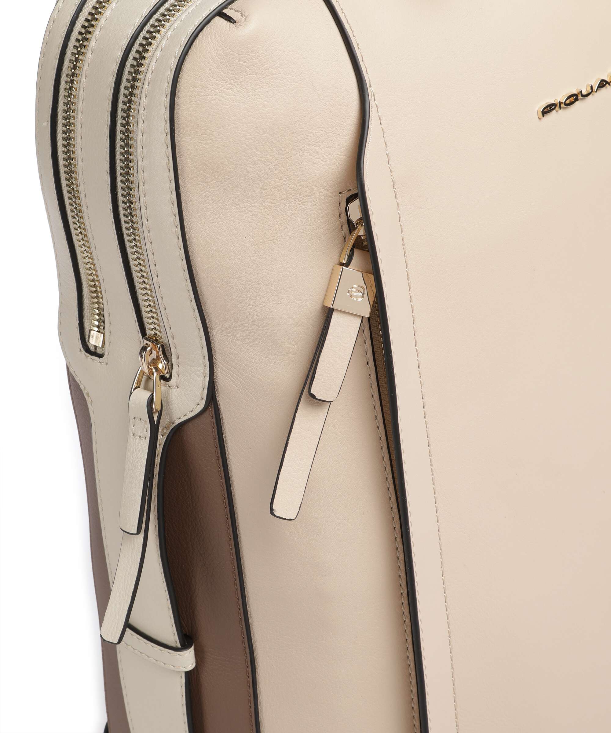 Piquadro Circle Backpack beige/cuoio - Image 4