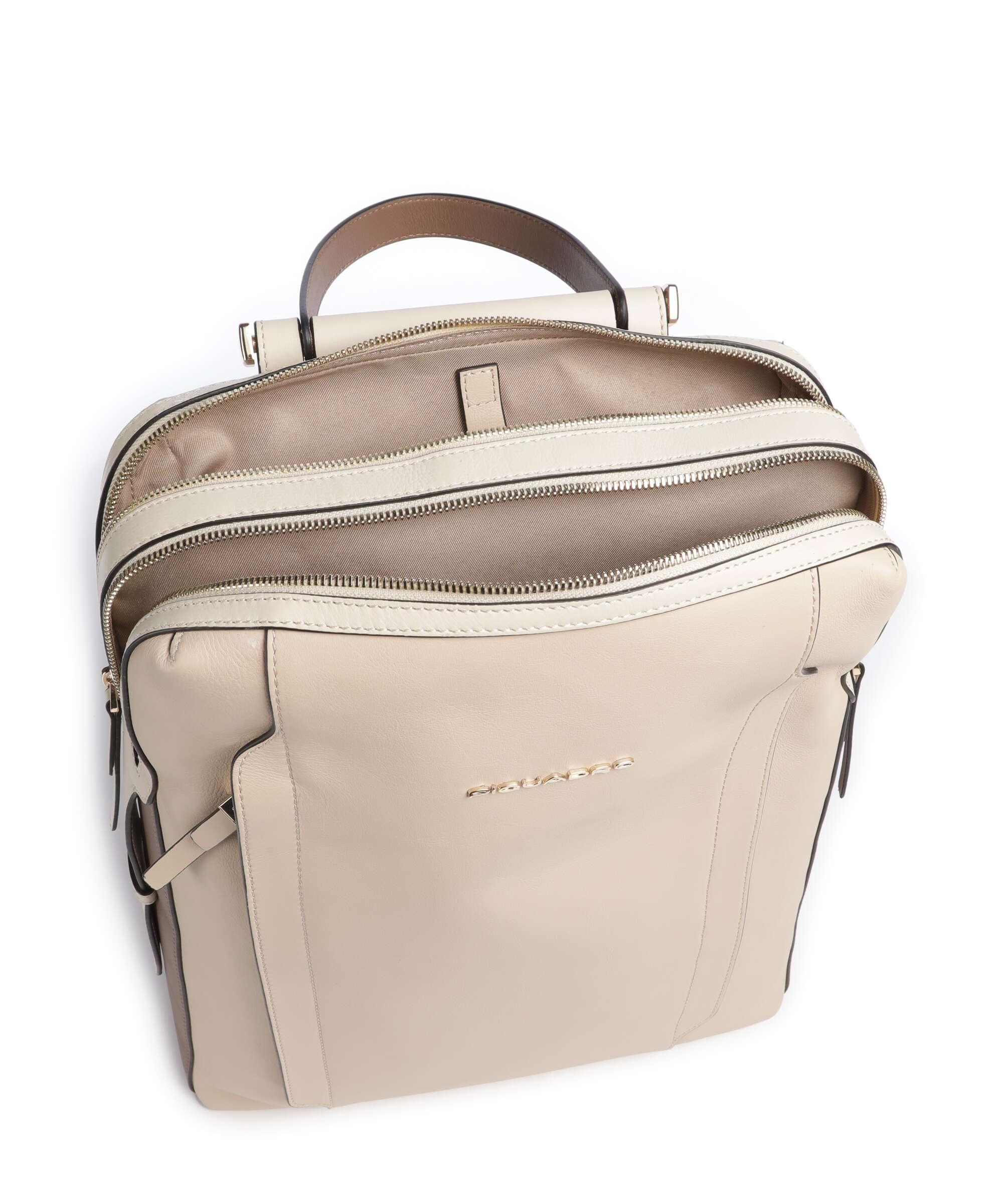 Piquadro Circle Backpack beige/cuoio - Image 6