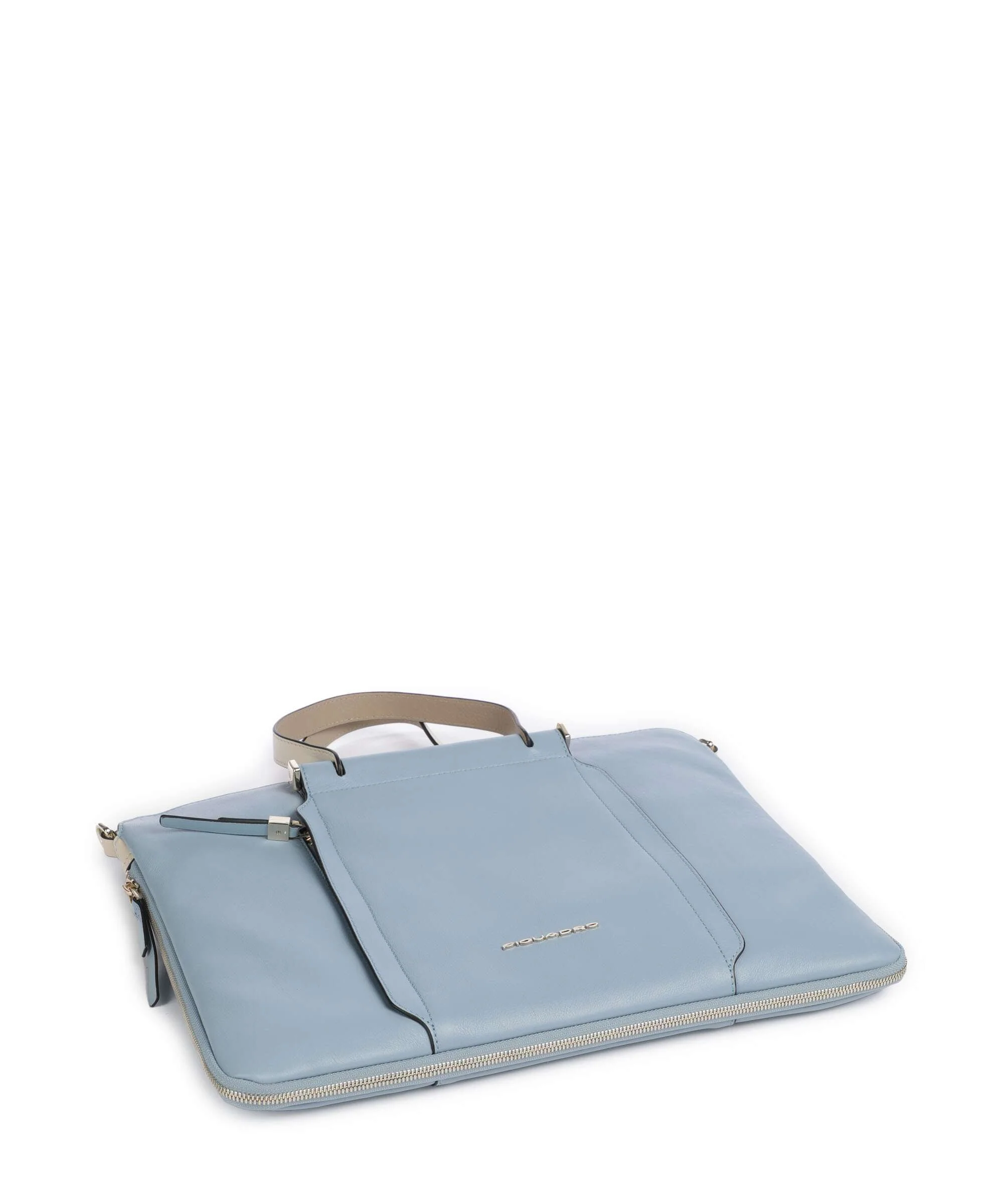 Piquadro Circle Briefcase light blue/beige - Image 5