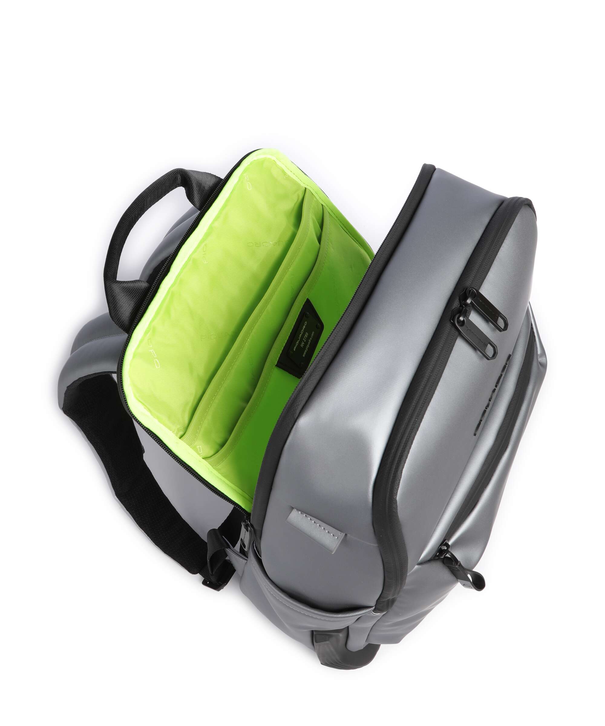 Piquadro Corner 2.0 Backpack metal grey - Image 7