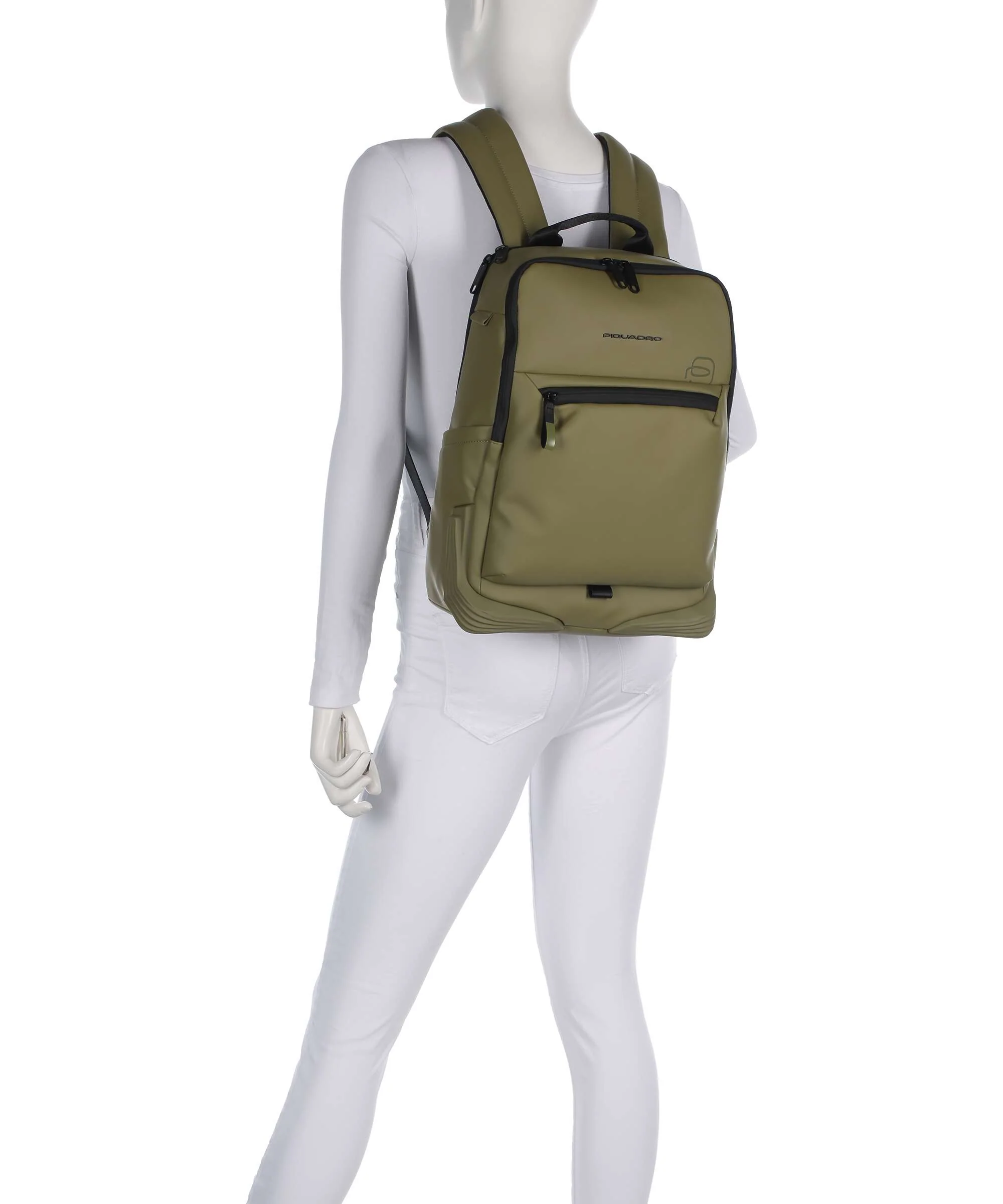 Piquadro Corner 2.0 Backpack light green - Image 3
