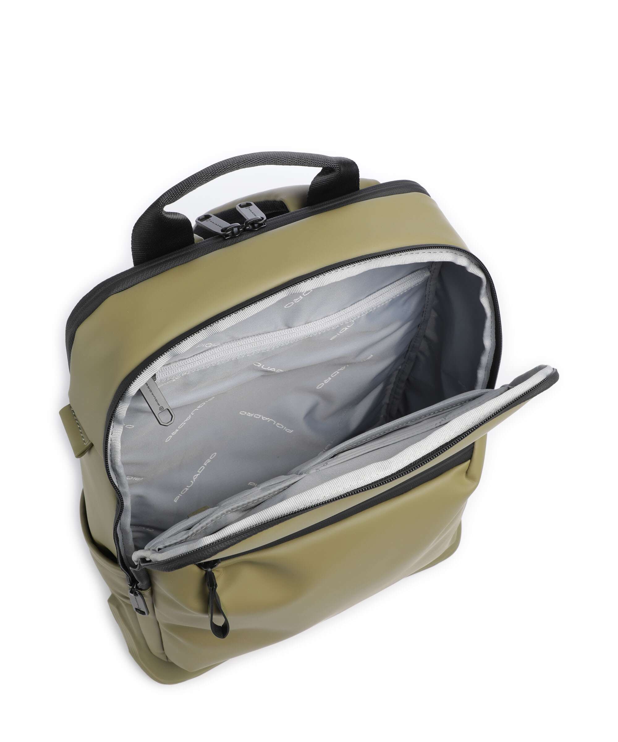 Piquadro Corner 2.0 Backpack light green - Image 7