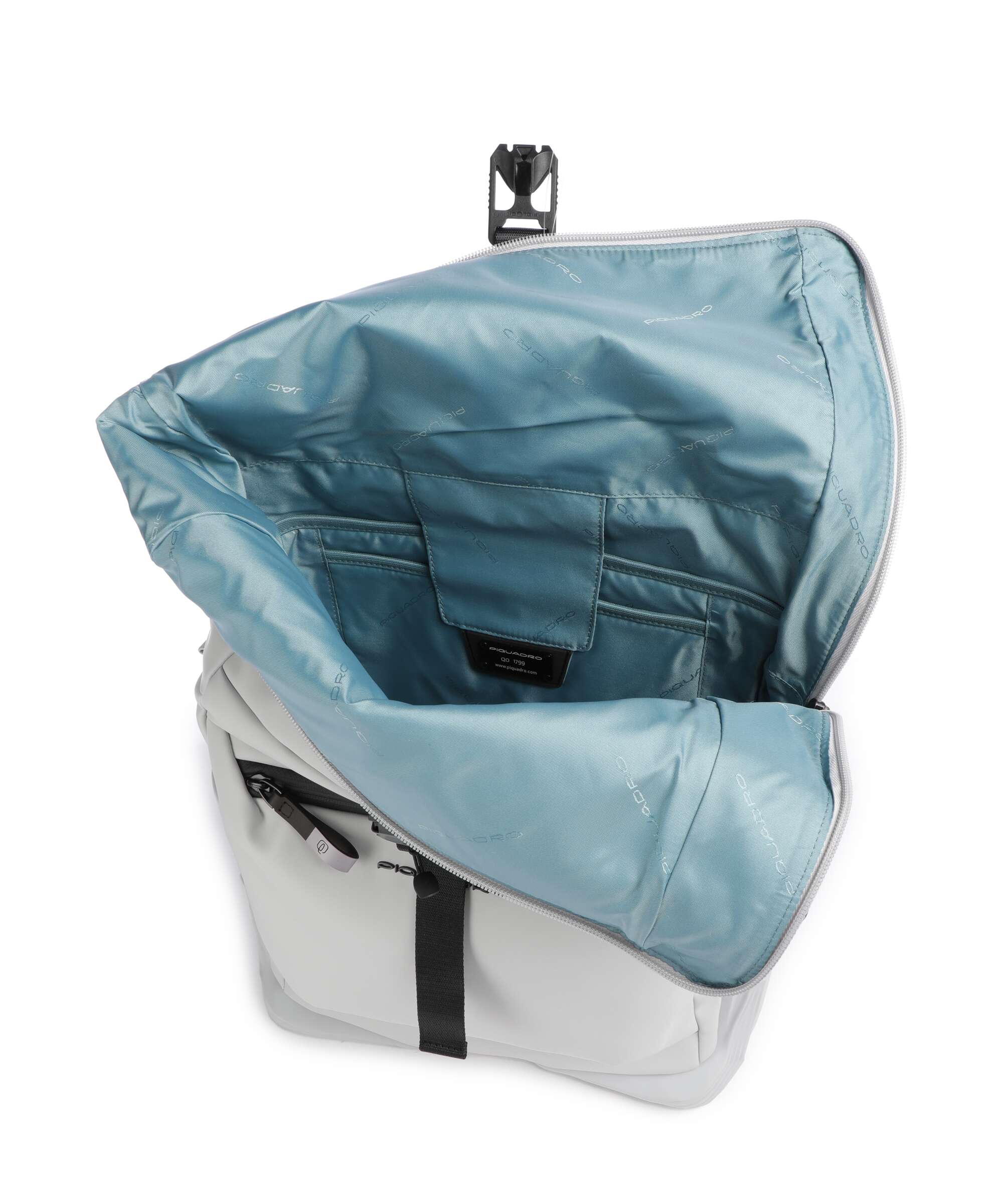 Piquadro Corner 2.0 Rolltop backpack white - Image 5