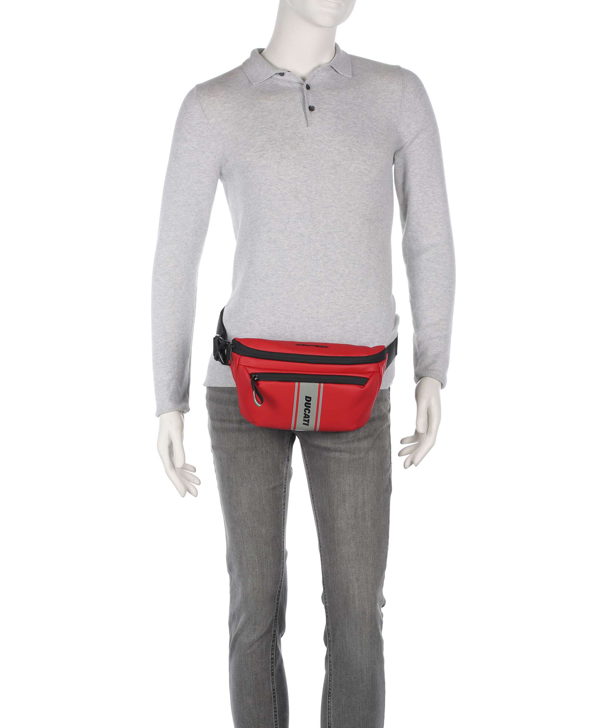Piquadro Ducati C2OWD Belt bag rosso - Image 4