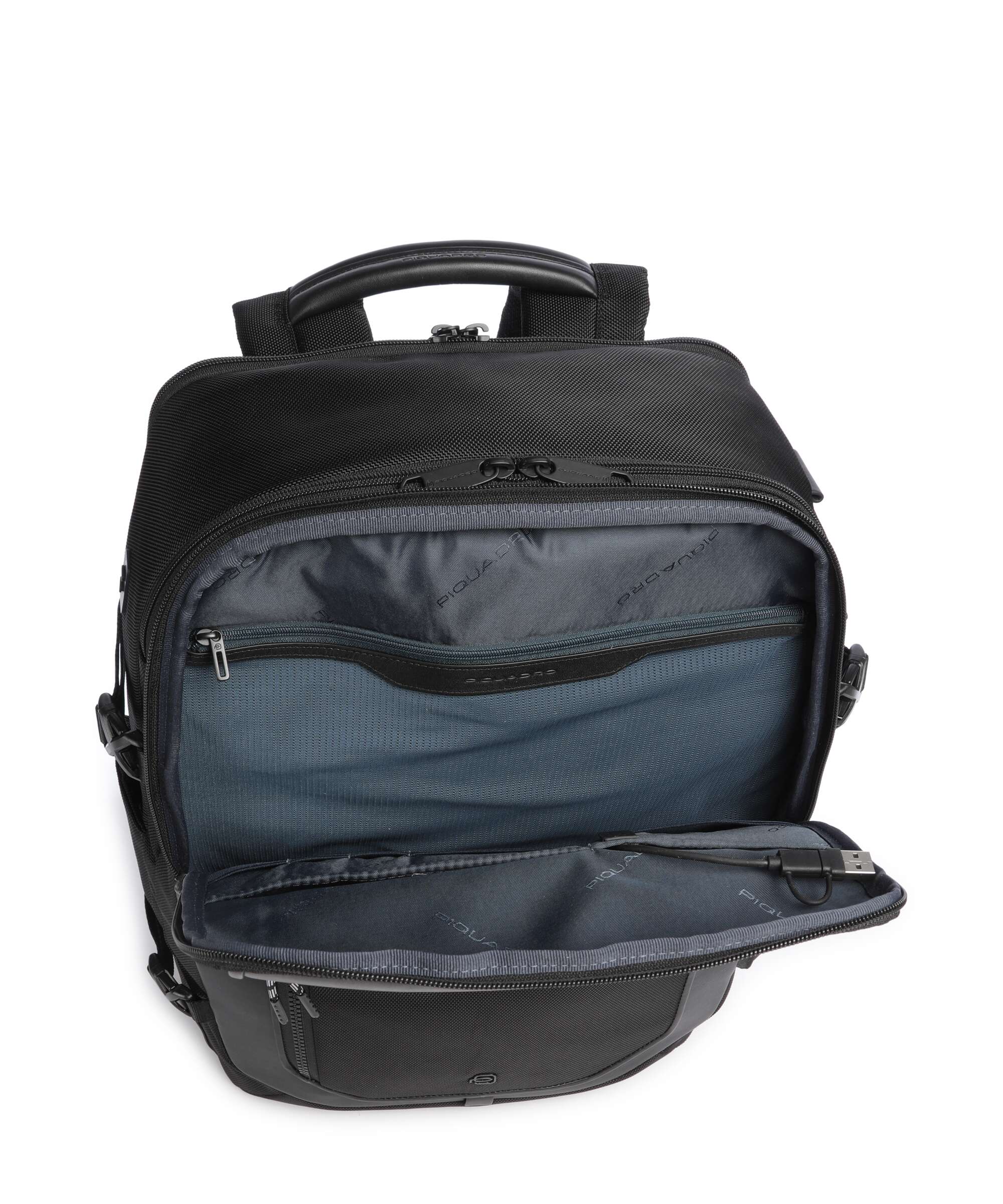 Piquadro Lyss Easyjet Travel backpack black - Image 6