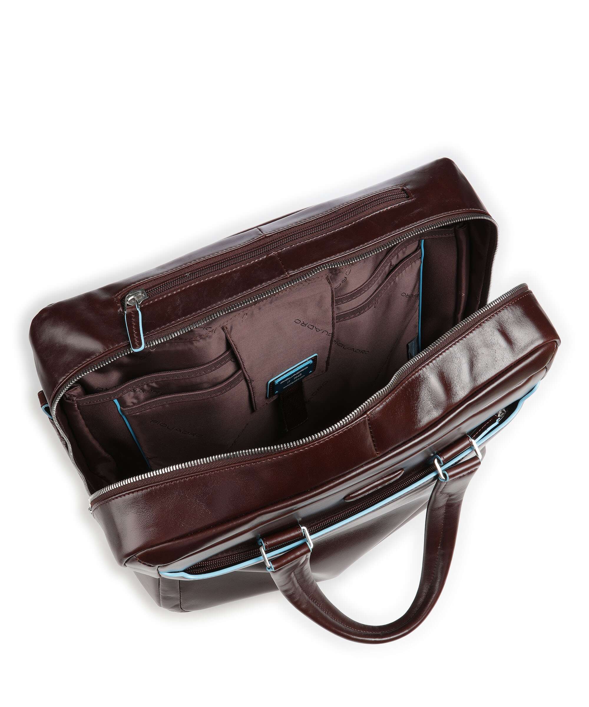 Piquadro Rolling briefcase mahogany - Image 4