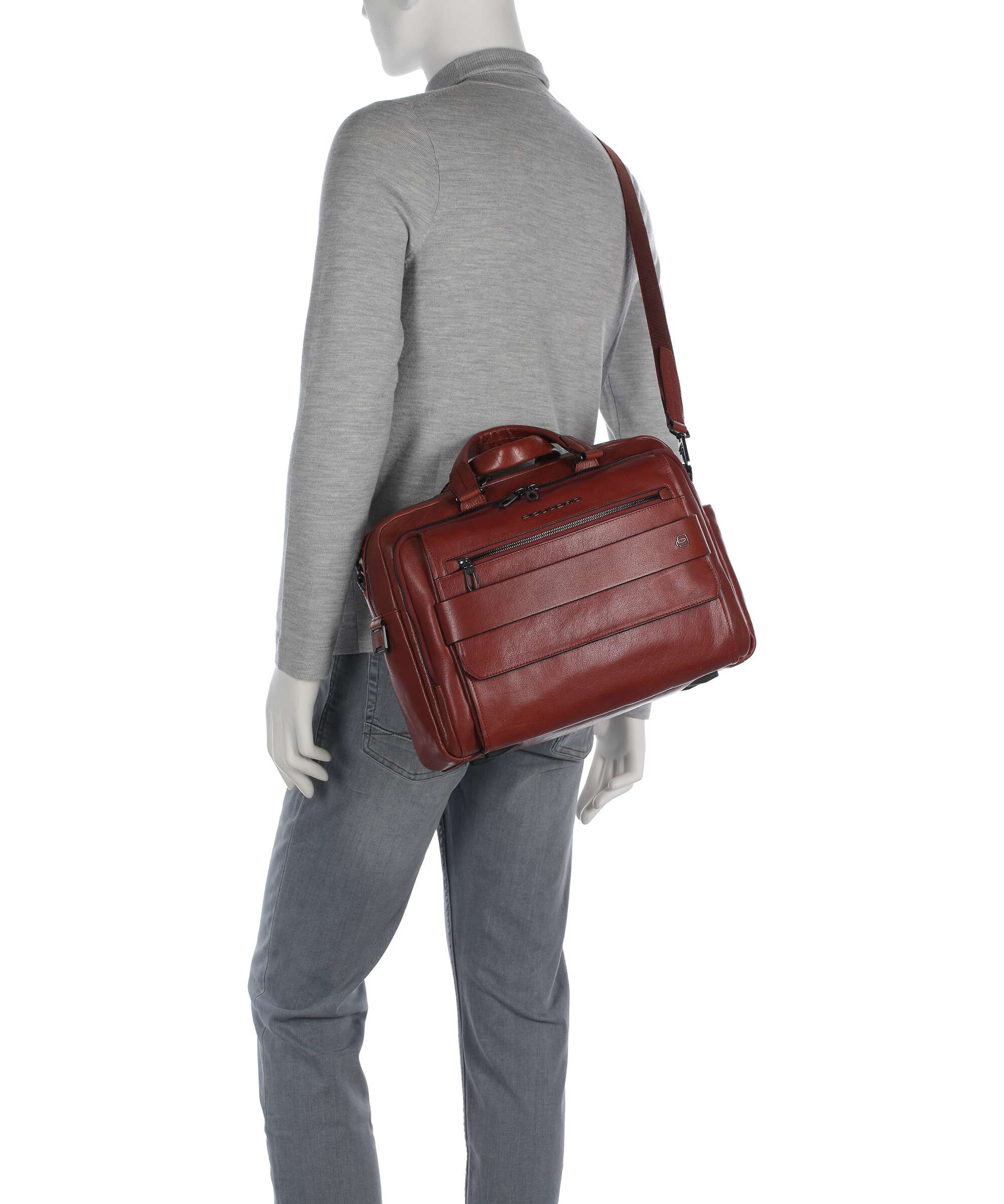 Piquadro Solm Briefcase cuoio - Image 3