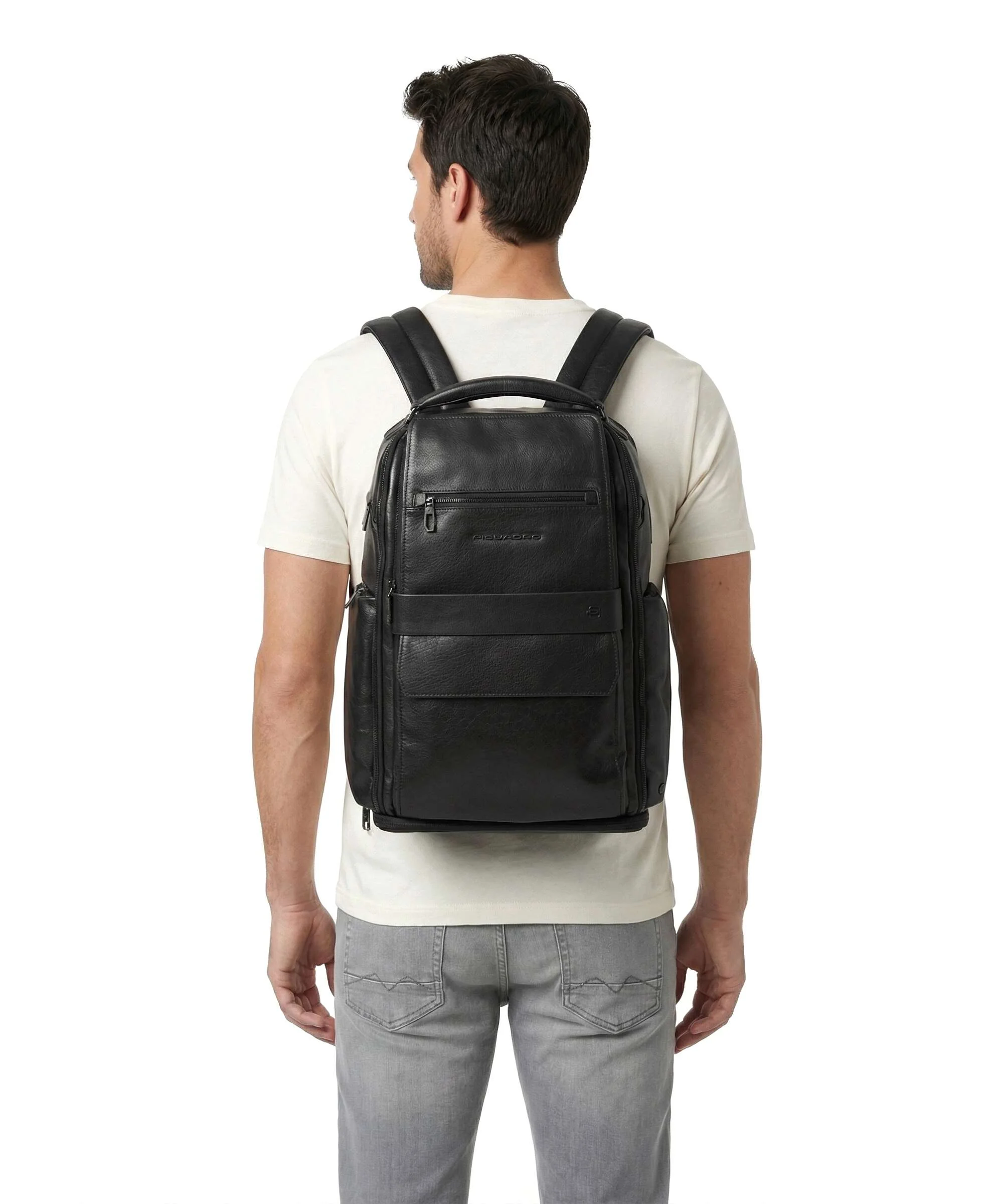 Piquadro Solm Travel backpack black - Image 3