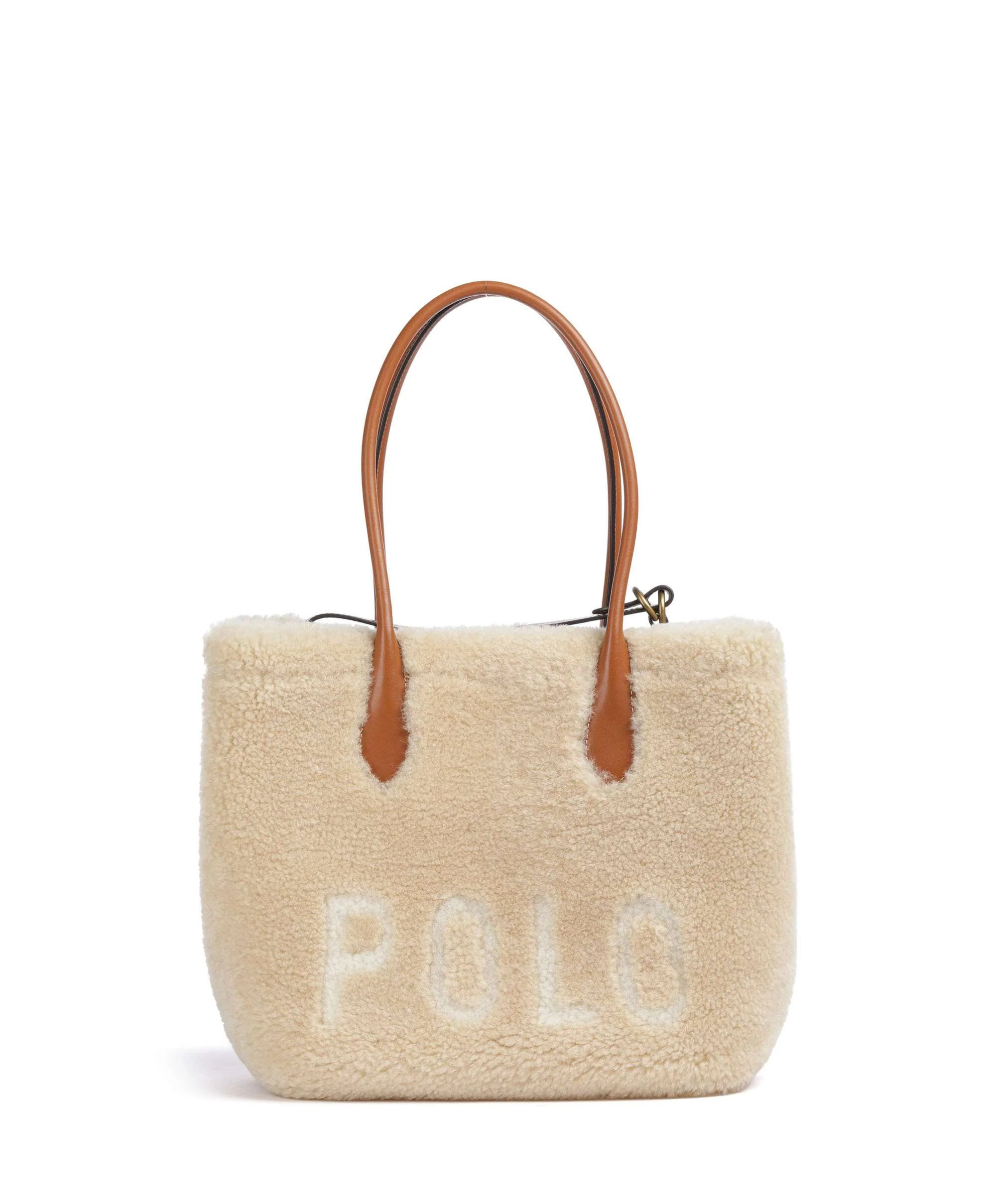 Polo Ralph Lauren Bellport Medium Tote bag cream/cuoio - Image 2