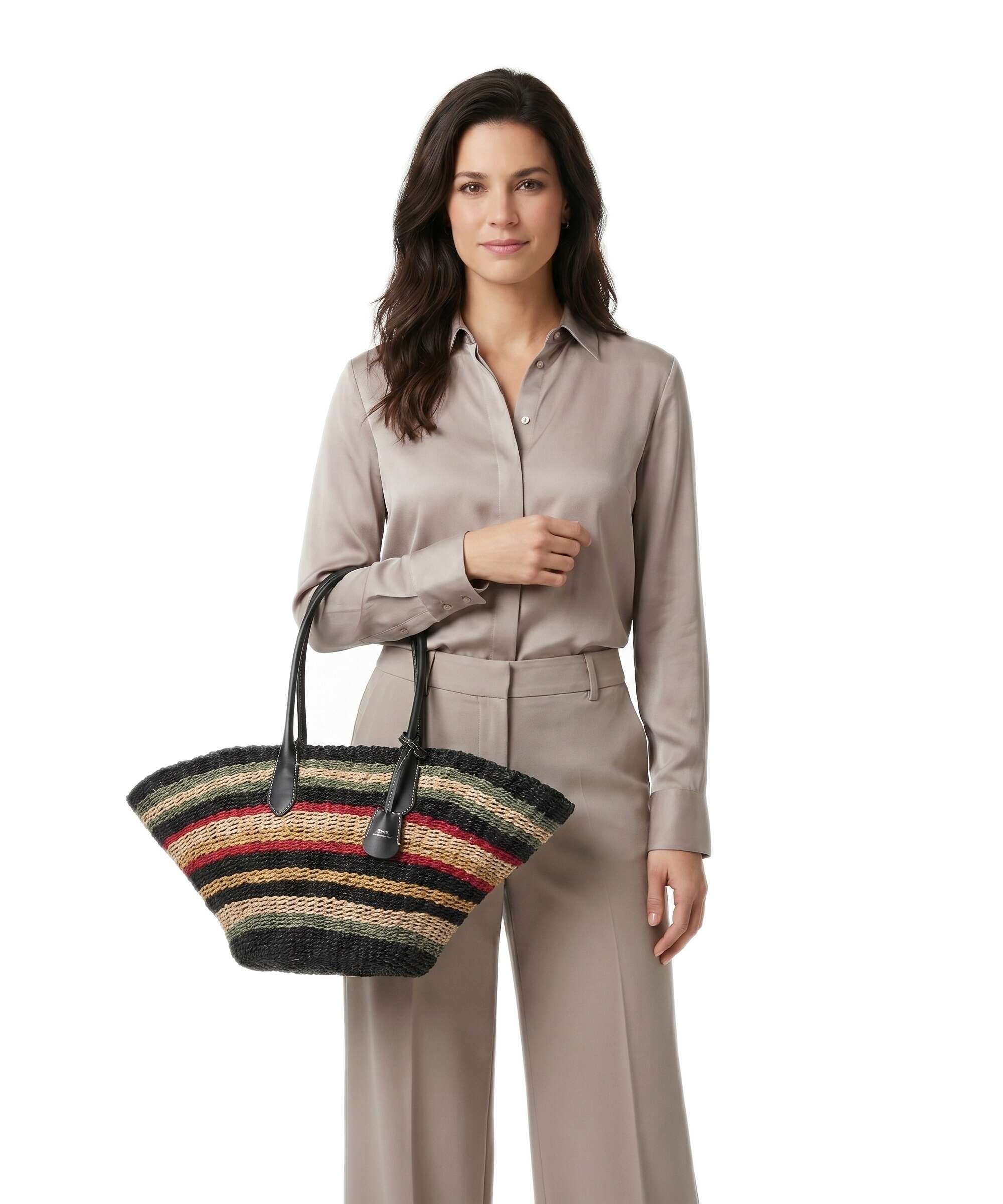 Polo Ralph Lauren Bellport Medium Tote bag multi stripe - Image 3