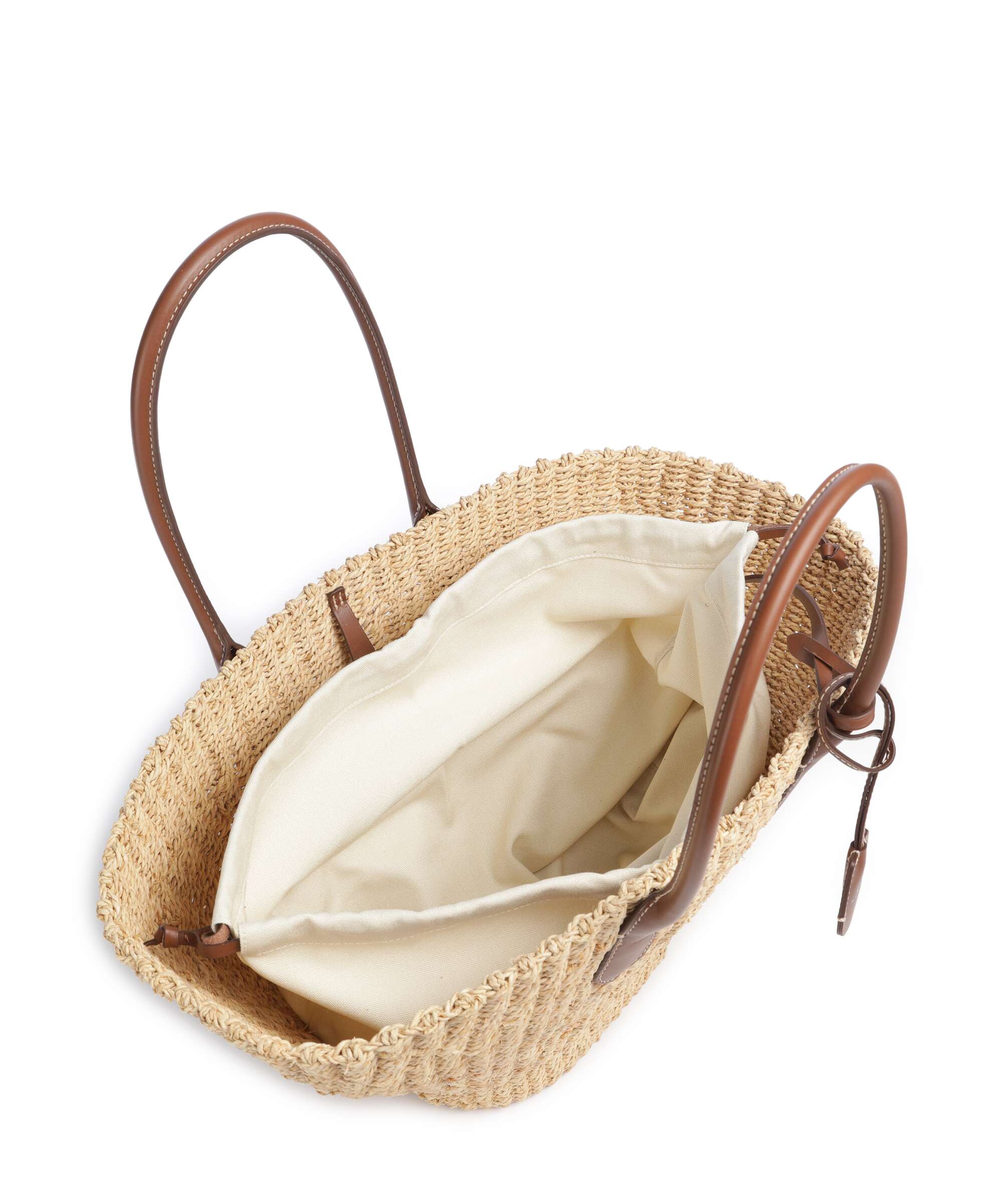 Polo Ralph Lauren Bellport Medium Tote bag natural/cuoio - Image 5