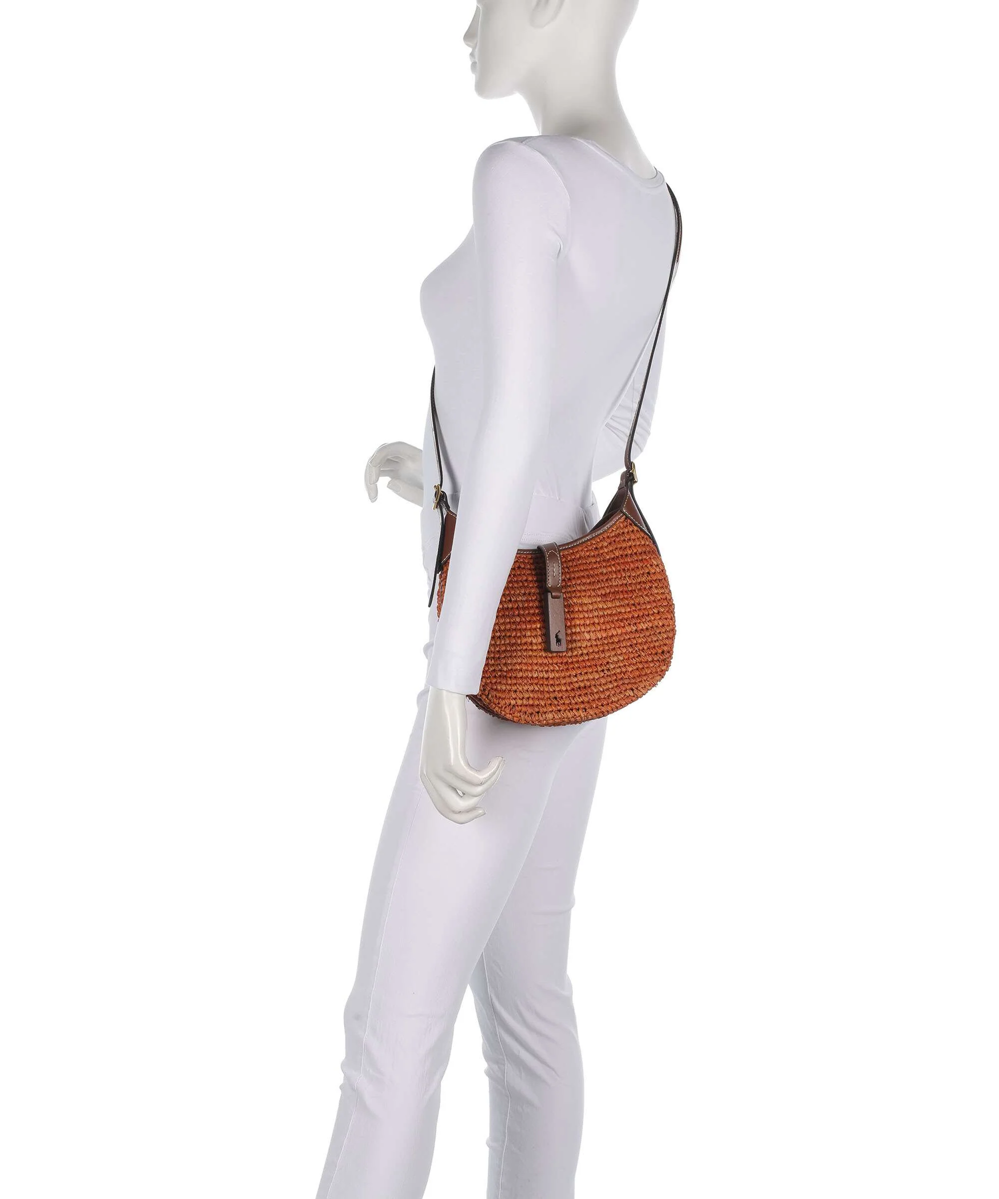 Polo Ralph Lauren ID Collection Small Hobo bag sequoia/cuoio - Image 4
