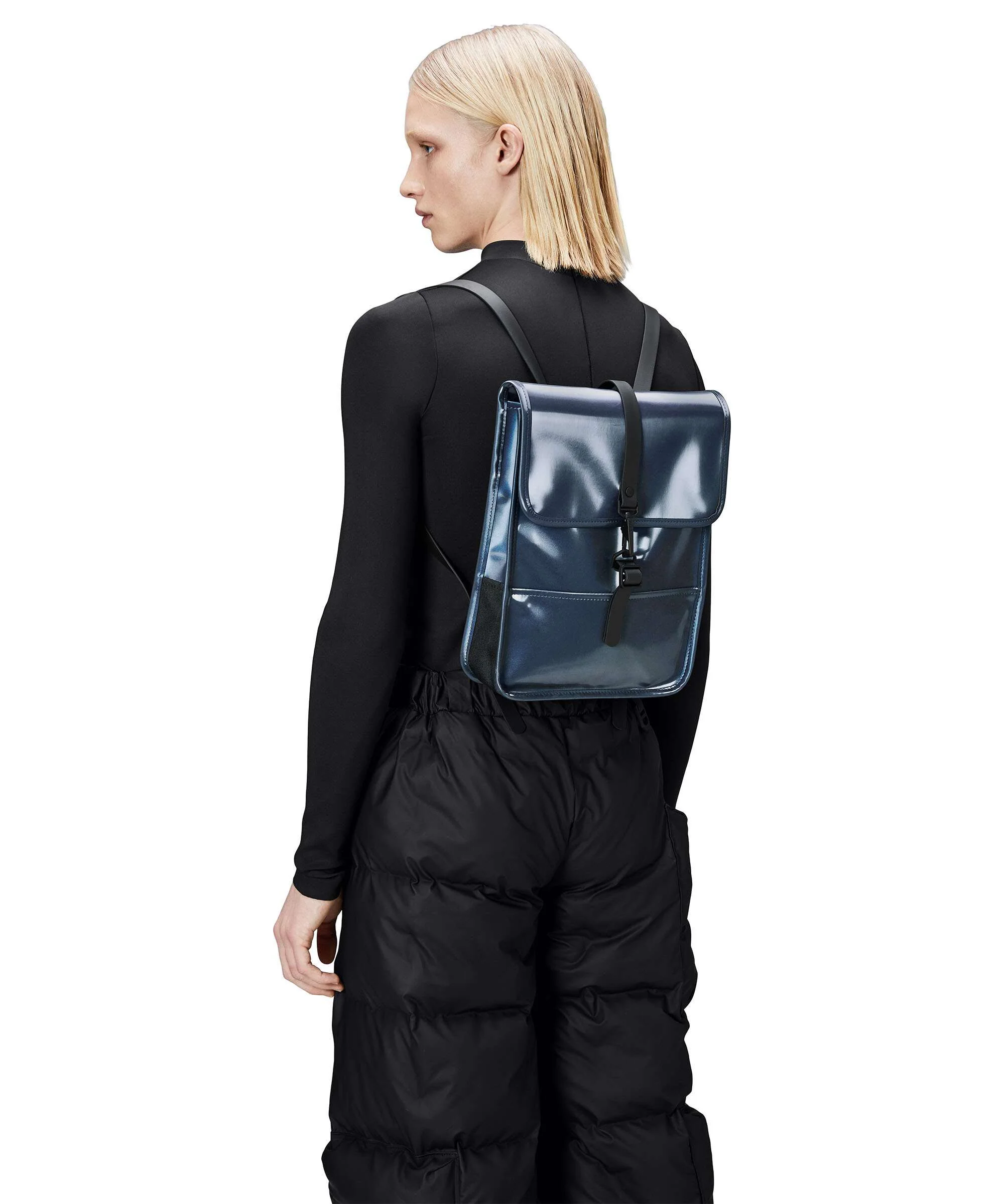 Rains Micro Backpack black grain - Image 3