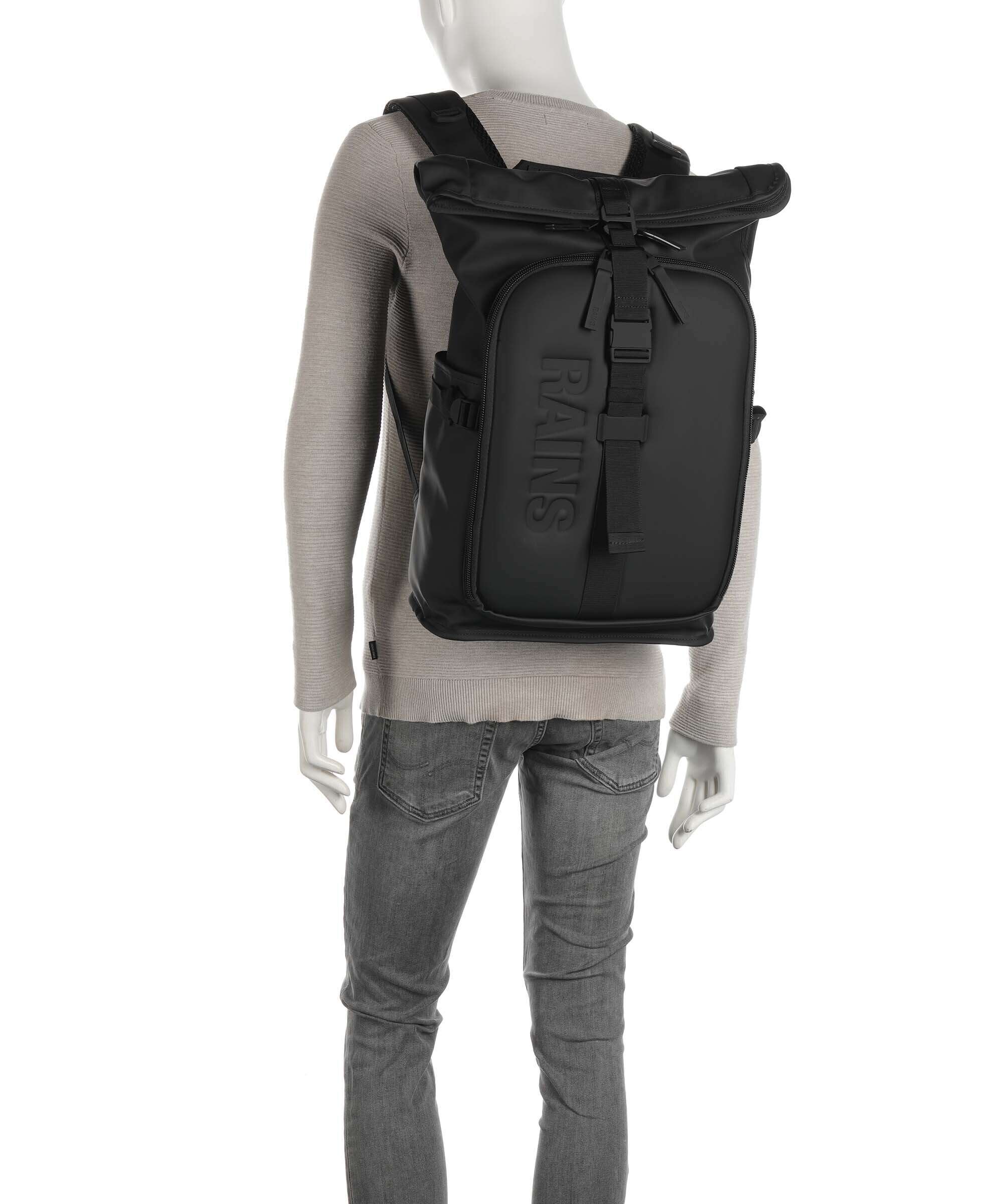 Rains Texel Moulded Rolltop backpack well - Image 4