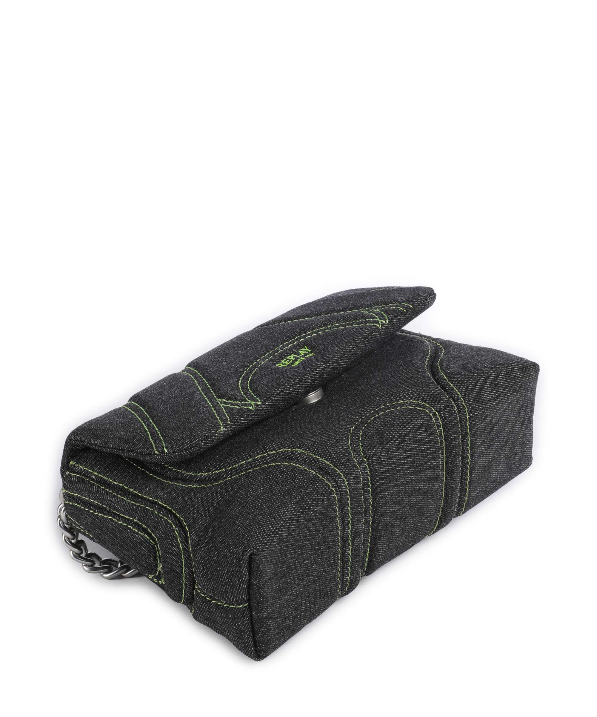 Replay Crossbody bag washed black/green - Image 5
