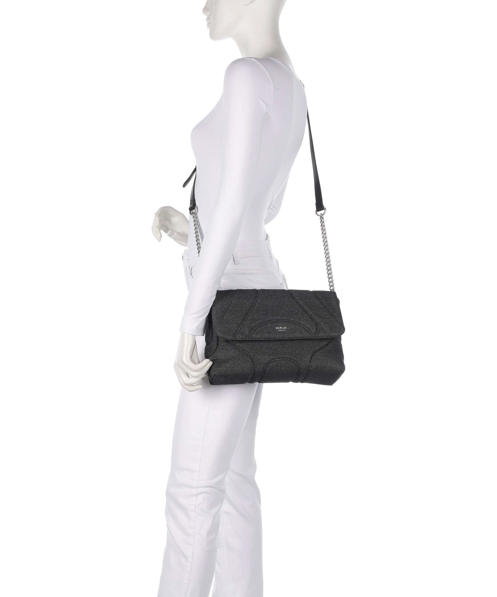 Replay Shoulder bag washed black - Image 3