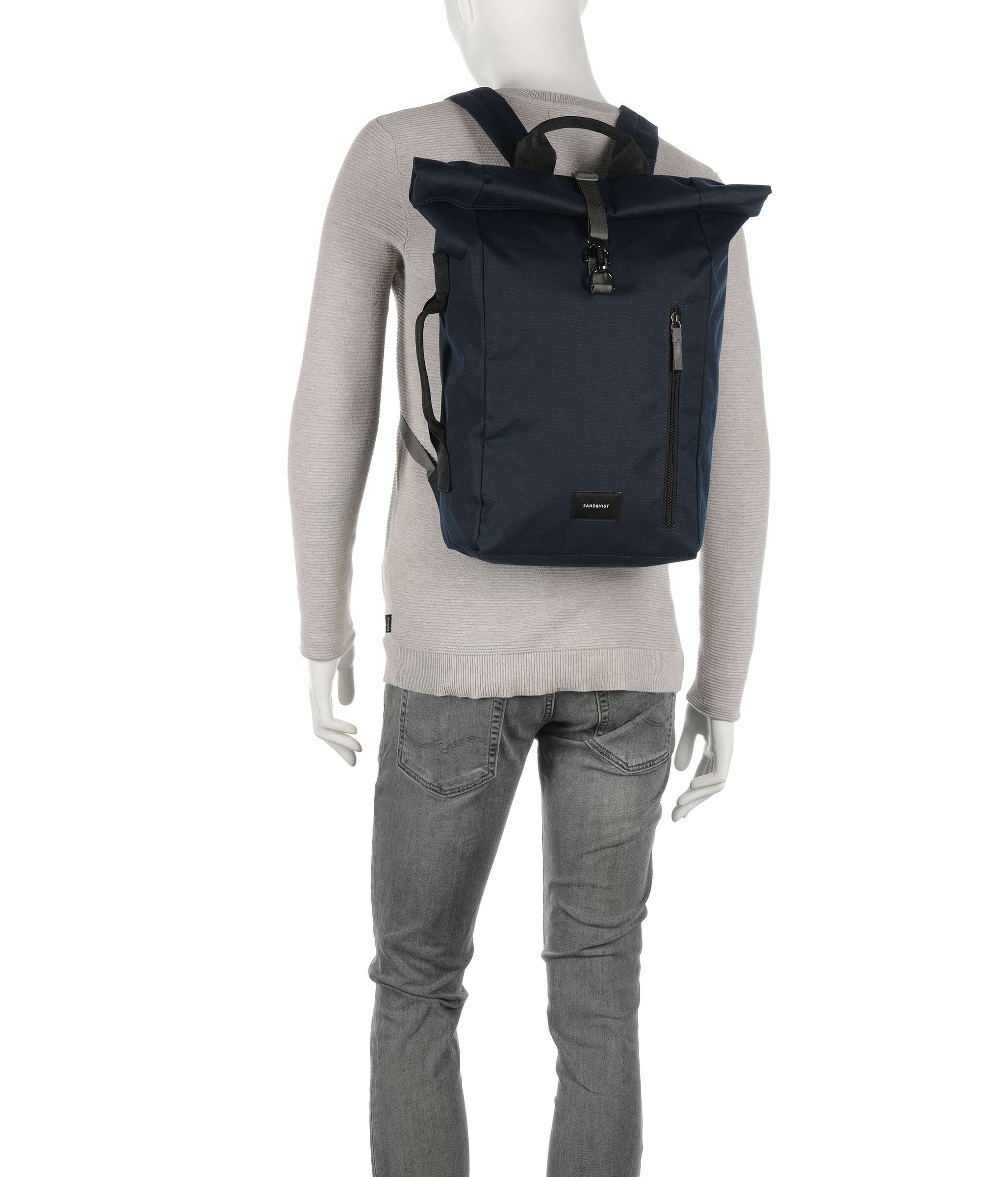 Sandqvist Ground Dante Vegan Rolltop backpack dawn green - Image 4