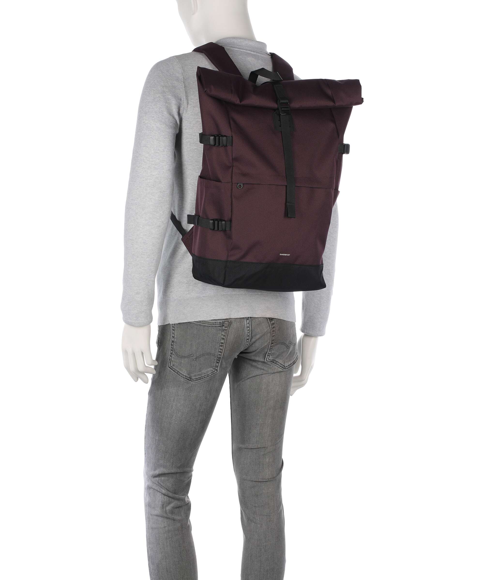 Sandqvist Icon L Rolltop backpack cabernet - Image 3
