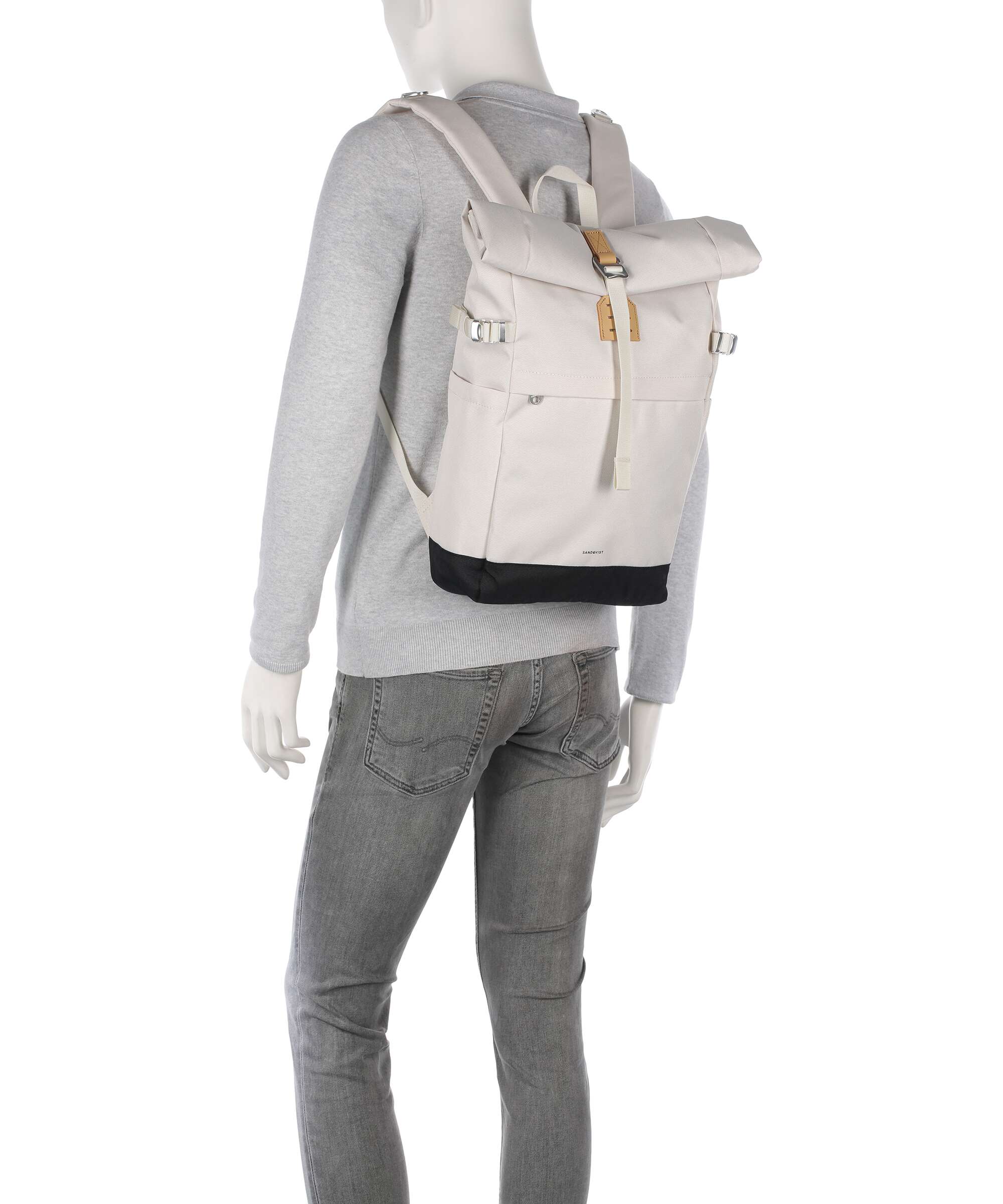 Sandqvist Icon M Rolltop backpack birch - Image 4