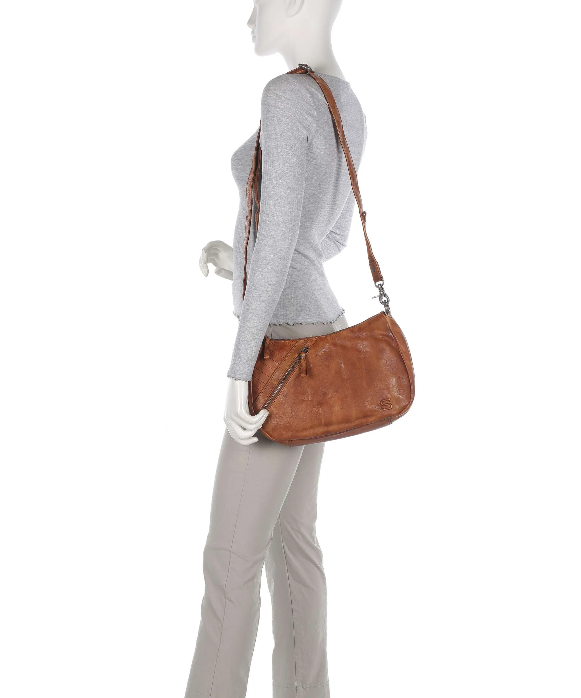 Spikes & Sparrow Apache Allaryce Shoulder bag brandy - Image 4