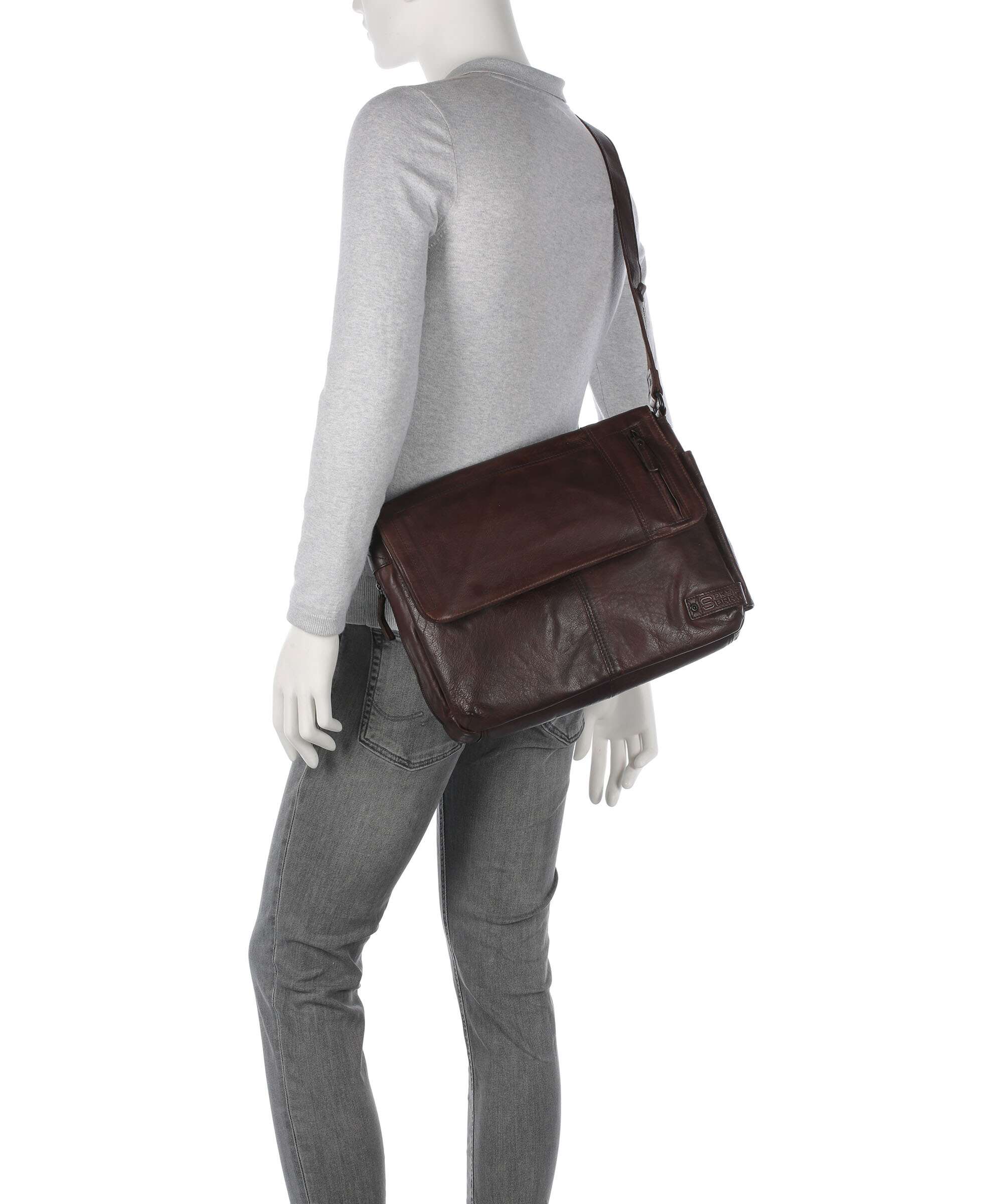 Spikes & Sparrow Apache Deen Messenger bag braun - Image 3