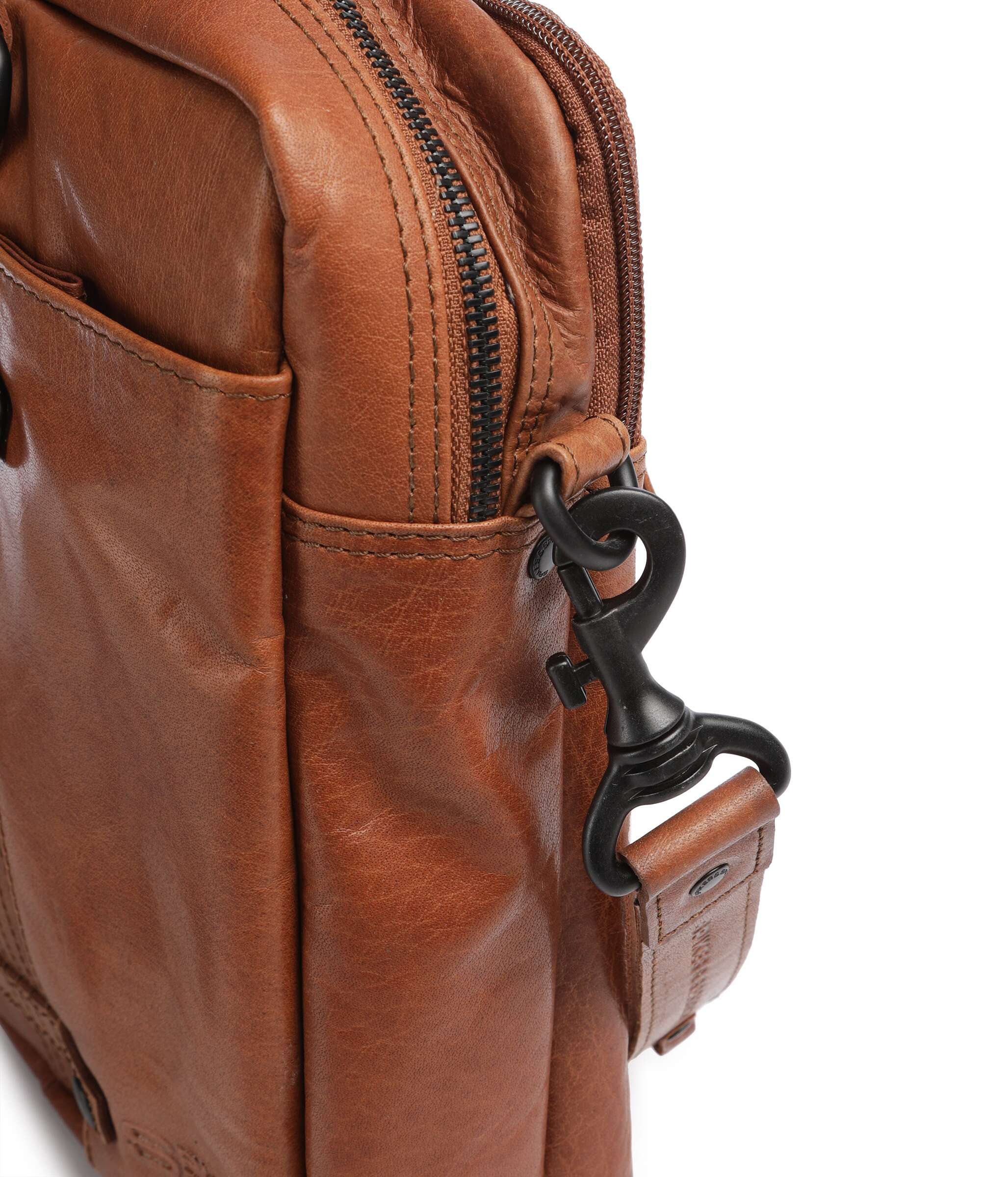 Spikes & Sparrow Bronco Dexter Briefcase brandy - Image 4