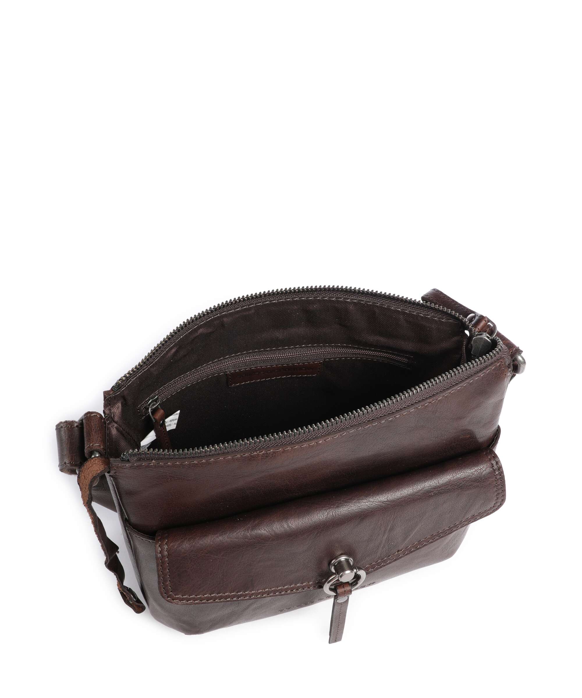 Spikes & Sparrow Bronco Jinthe Crossbody bag dark brown - Image 6