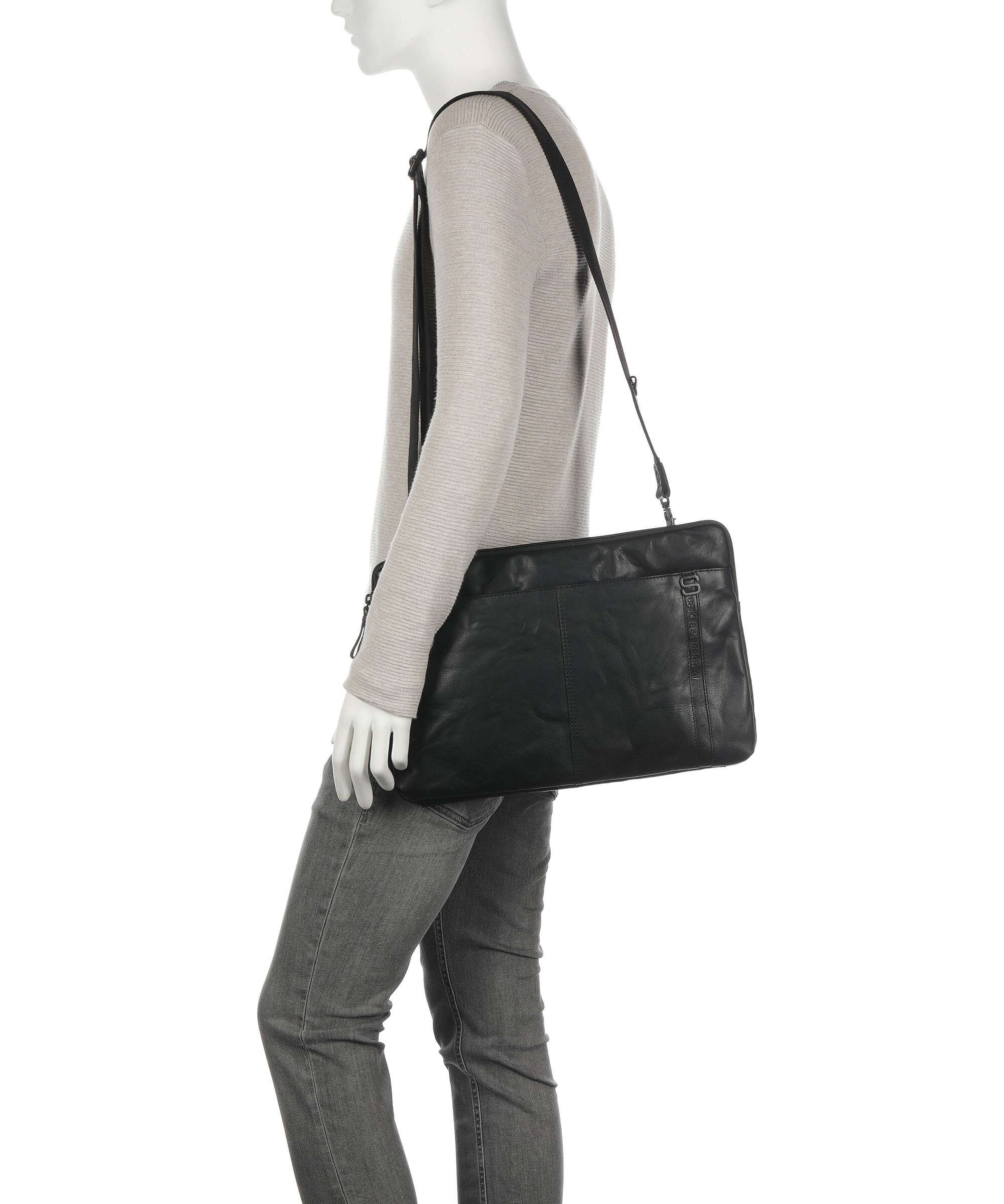 Spikes & Sparrow Bronco Laptop bag black - Image 4