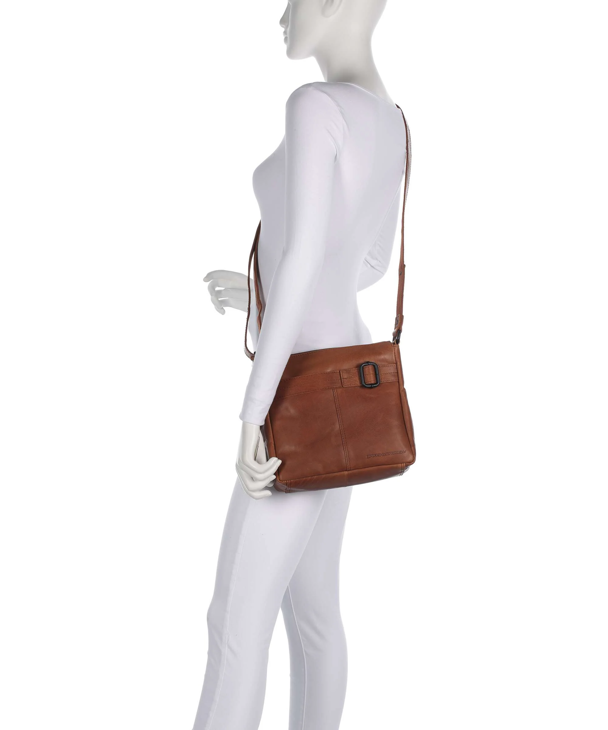 Spikes & Sparrow Bronco Teddi Crossbody bag brandy - Image 3