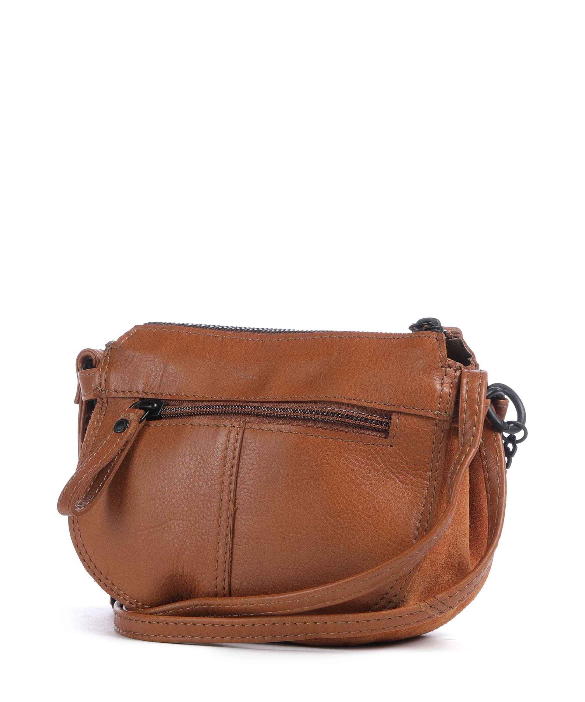 Spikes & Sparrow Suede Mix Delaine Crossbody bag brandy - Image 2