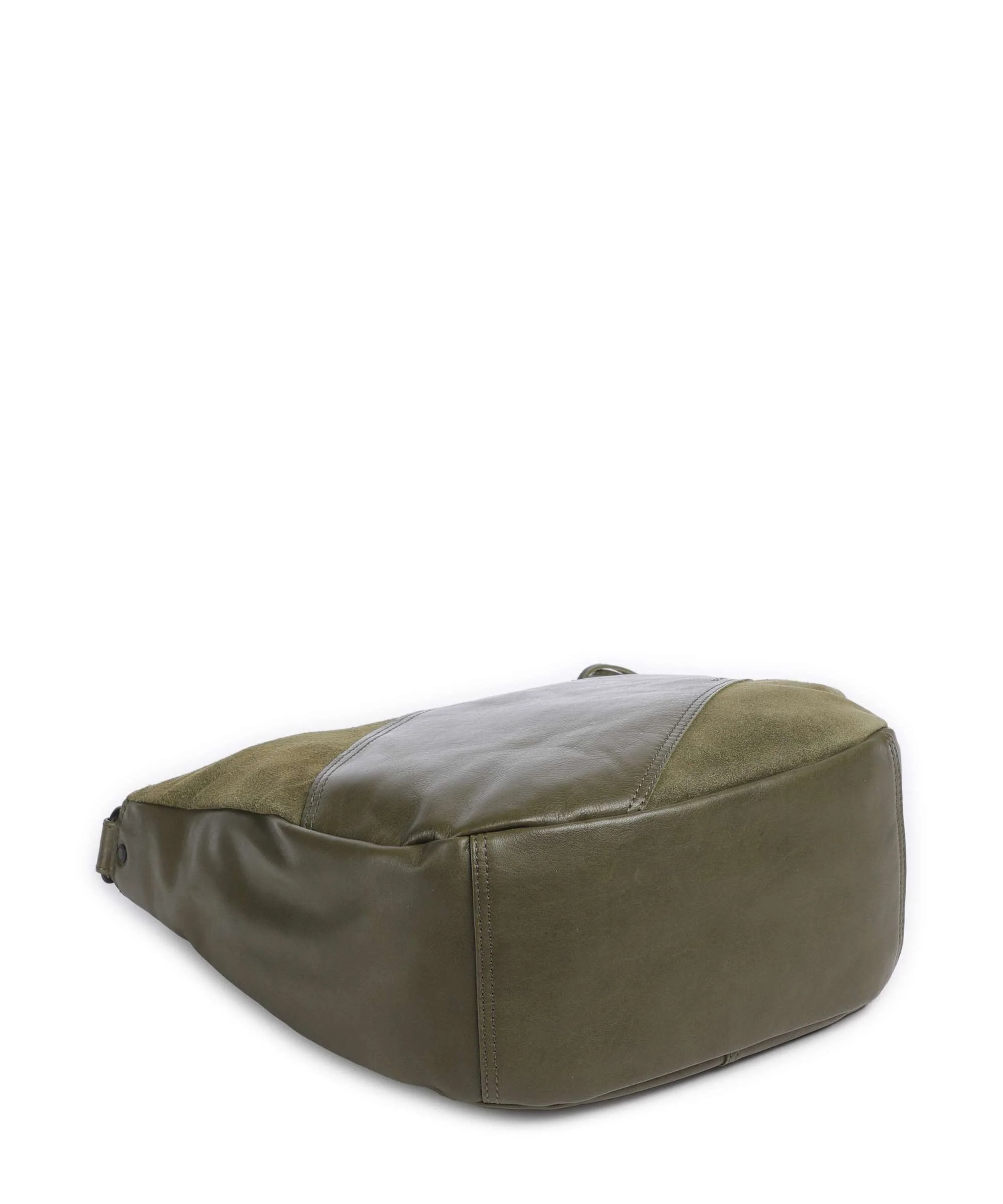 Spikes & Sparrow Suede Mix Natalia Hobo bag green - Image 4