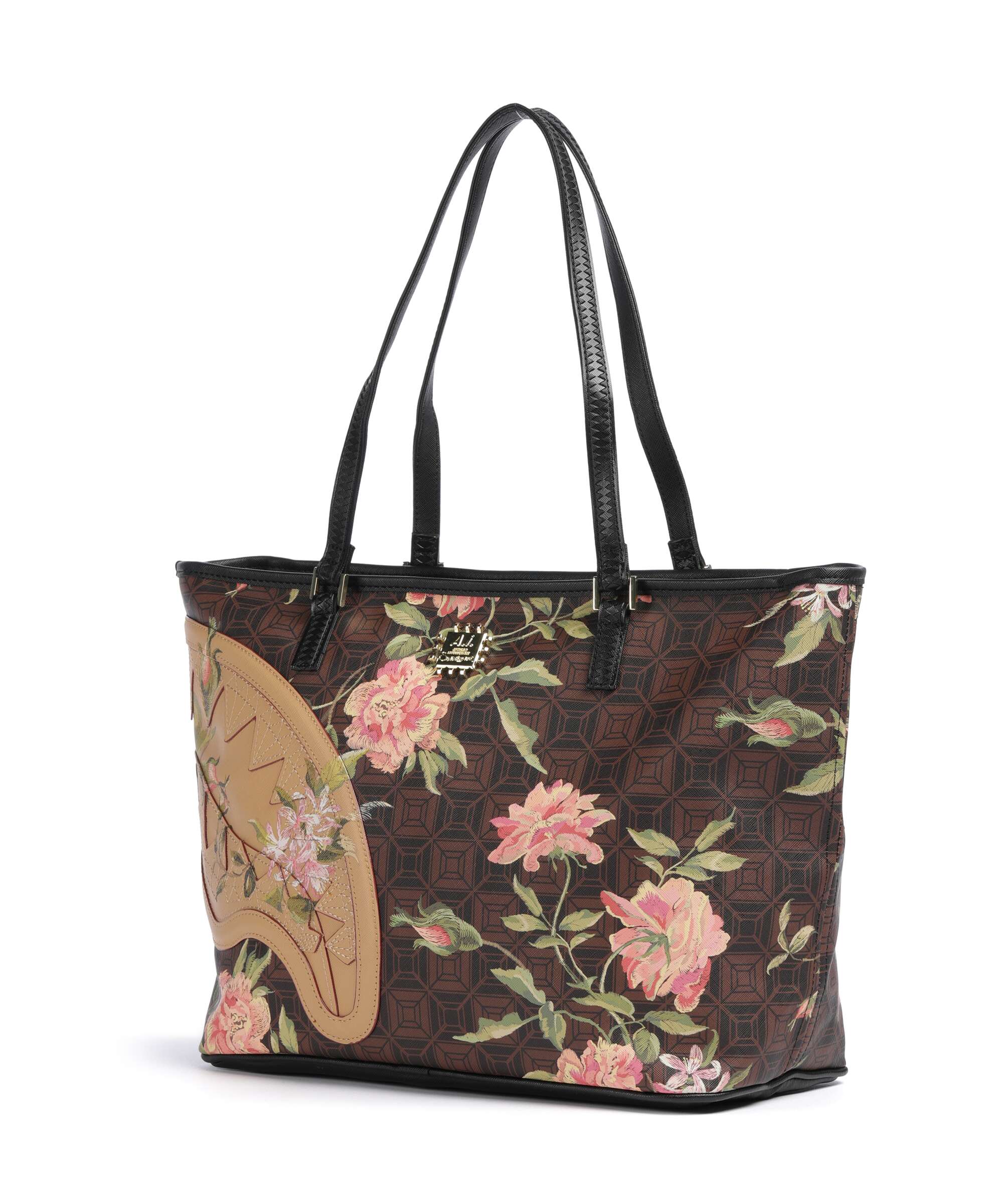 Sprayground AI Henny Floral Tote bag brown - Image 2
