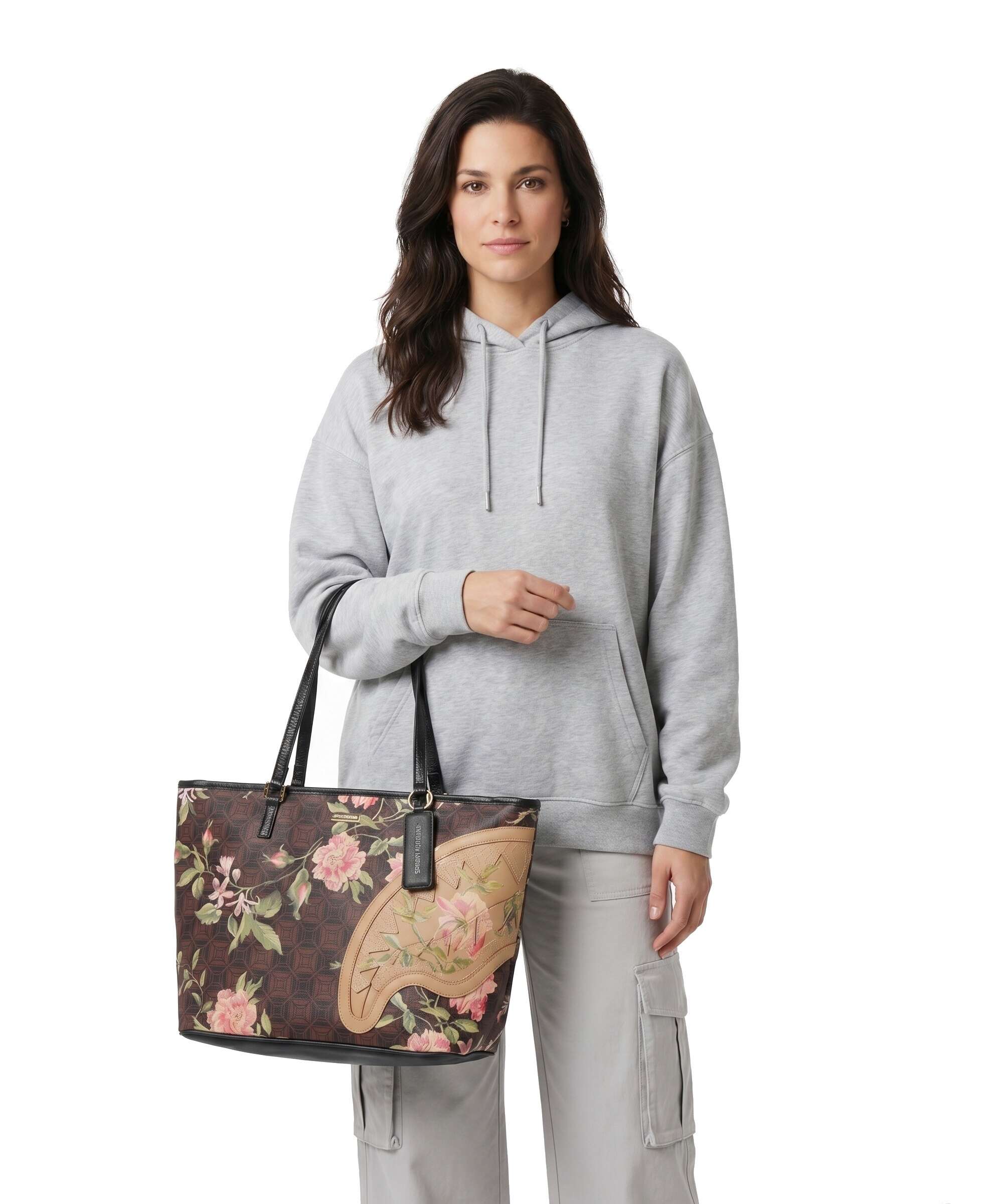 Sprayground AI Henny Floral Tote bag brown - Image 3