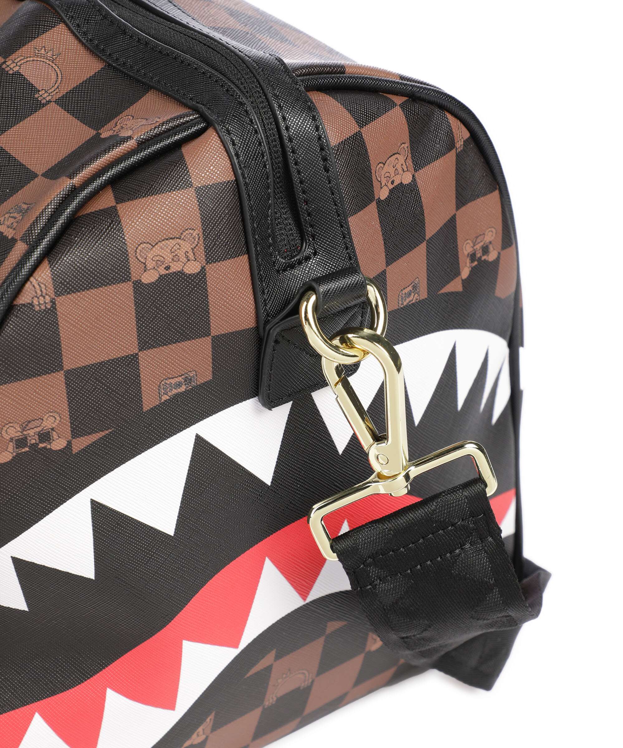 Sprayground Peeking Character Check Weekend bag multicolour - Image 3