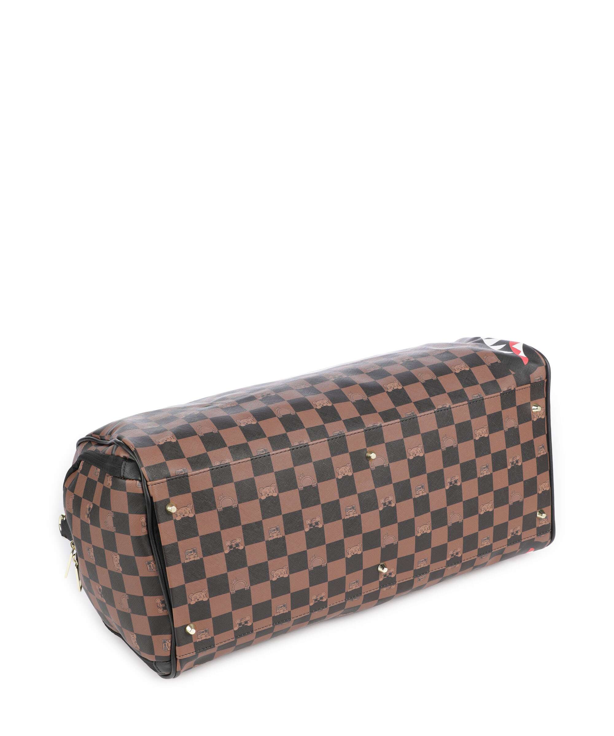 Sprayground Peeking Character Check Weekend bag multicolour - Image 4