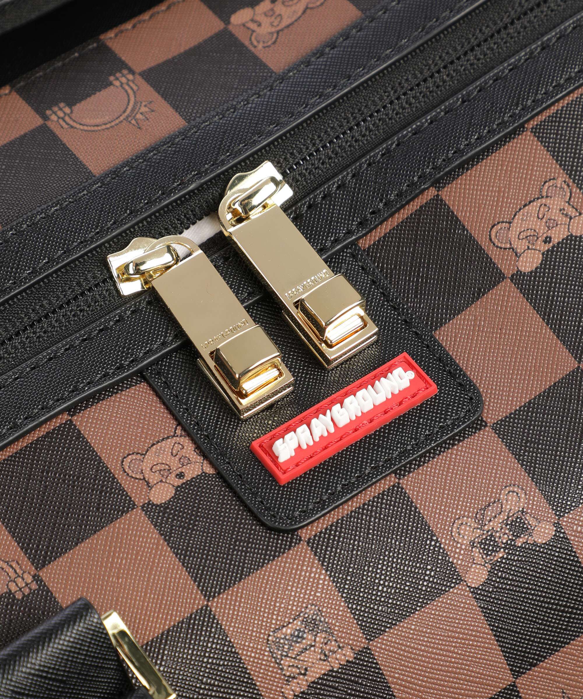 Sprayground Peeking Character Check Weekend bag multicolour - Image 5