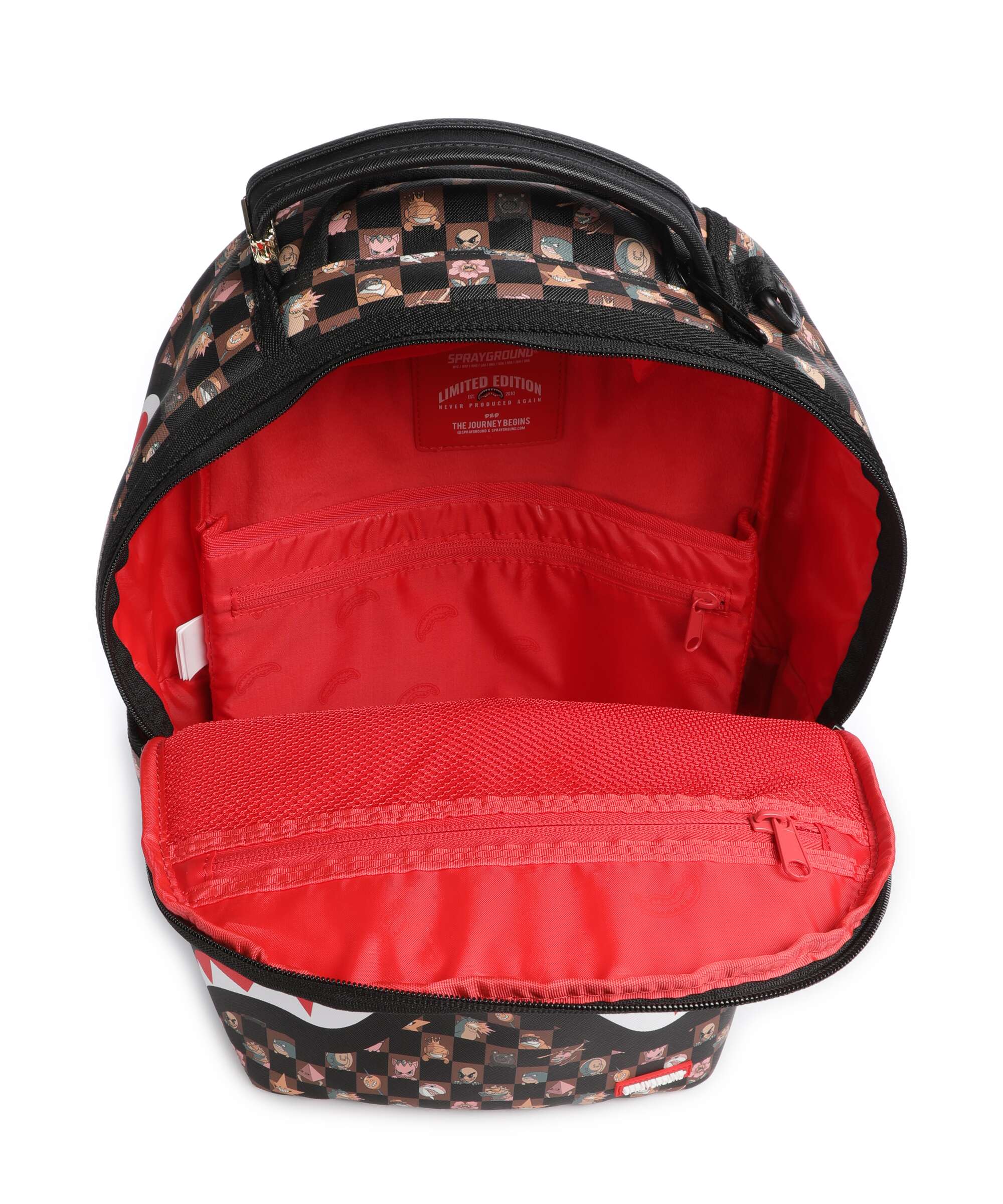 Sprayground Peeking Characters Remix Backpack brown - Image 4