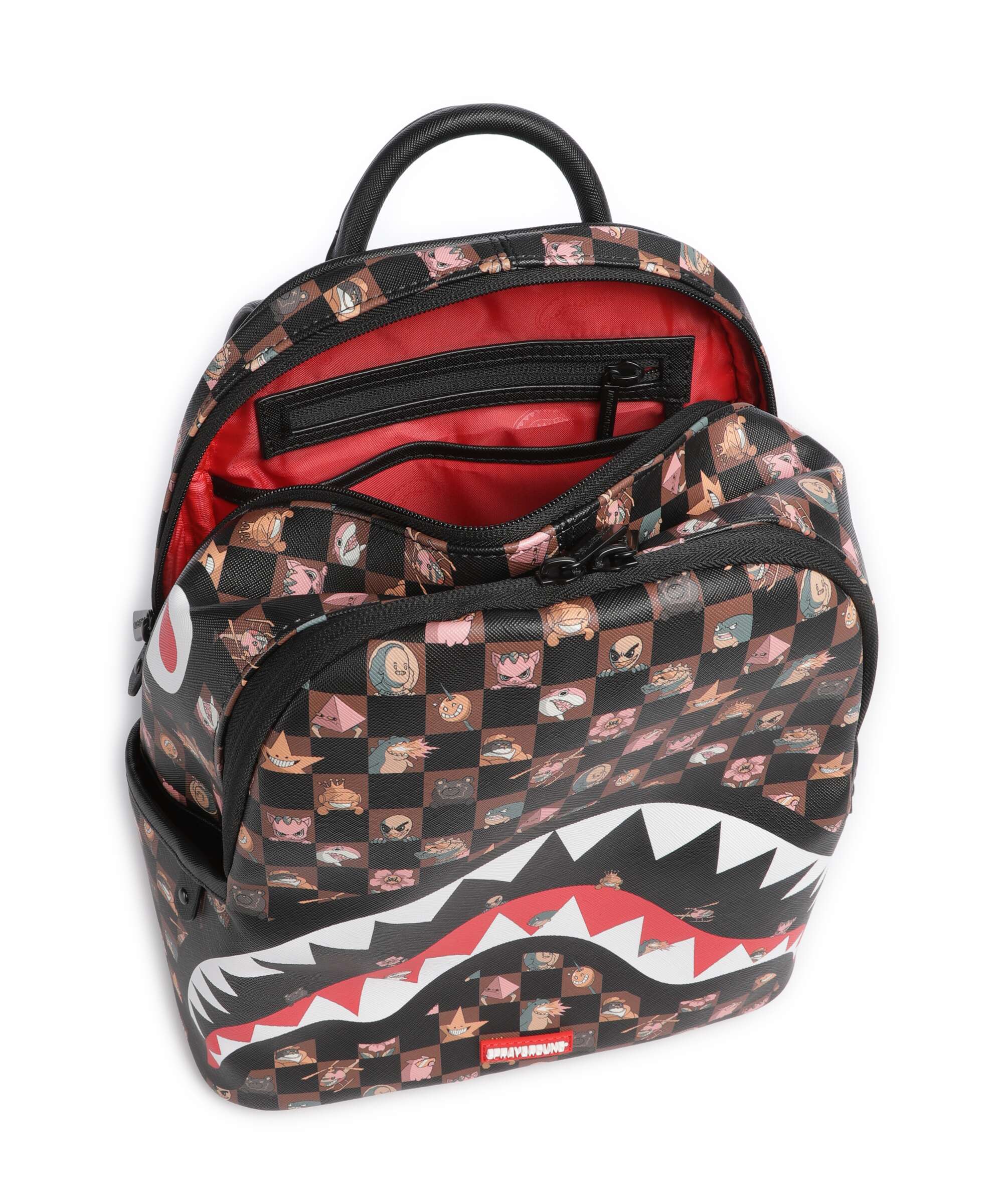 Sprayground Peeking Characters Remix Backpack brown - Image 5