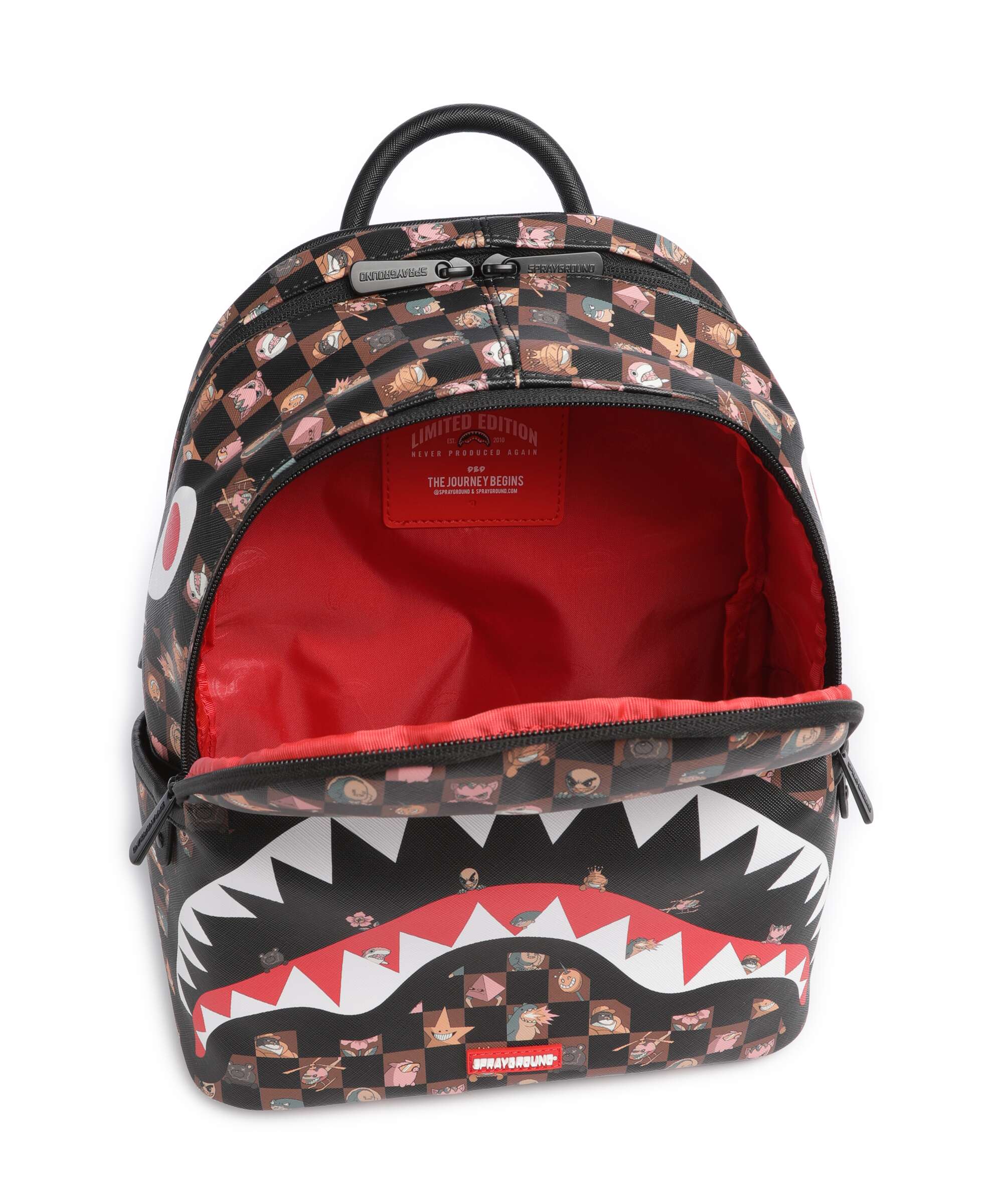 Sprayground Peeking Characters Remix Backpack brown - Image 6