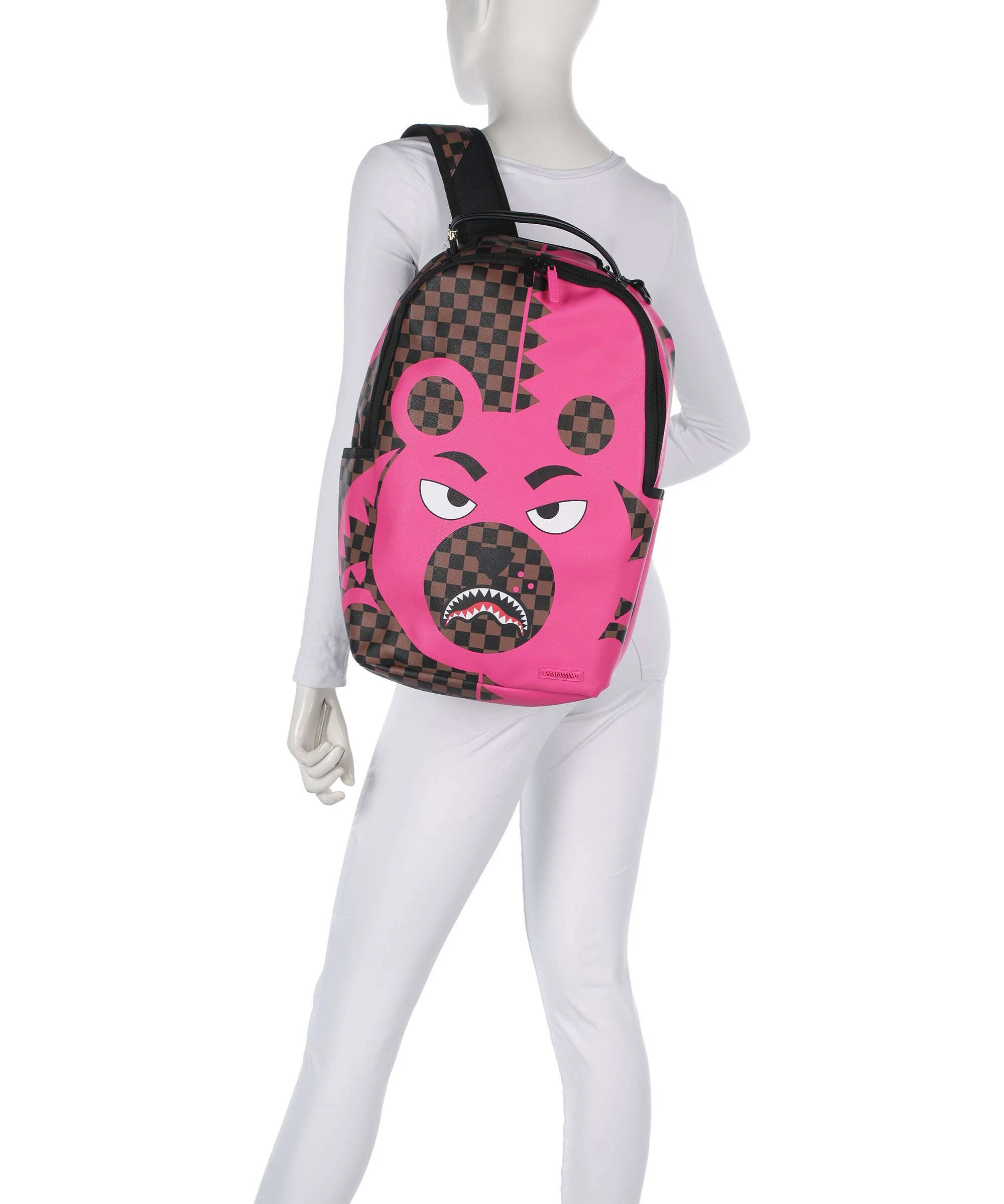Sprayground Pink Bear Shark Backpack multicolour - Image 3