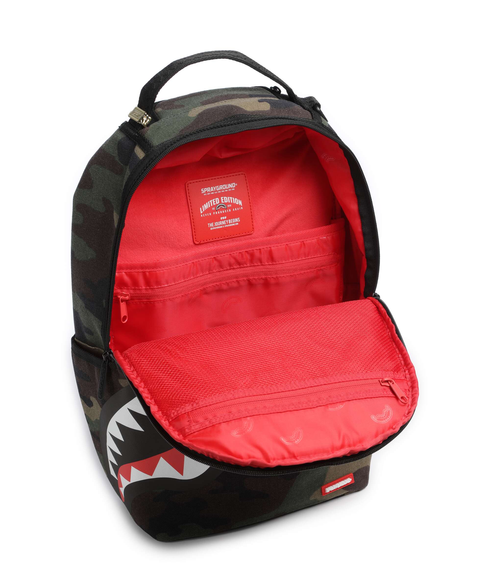 Sprayground Shark Central Camo Backpack green - Image 5