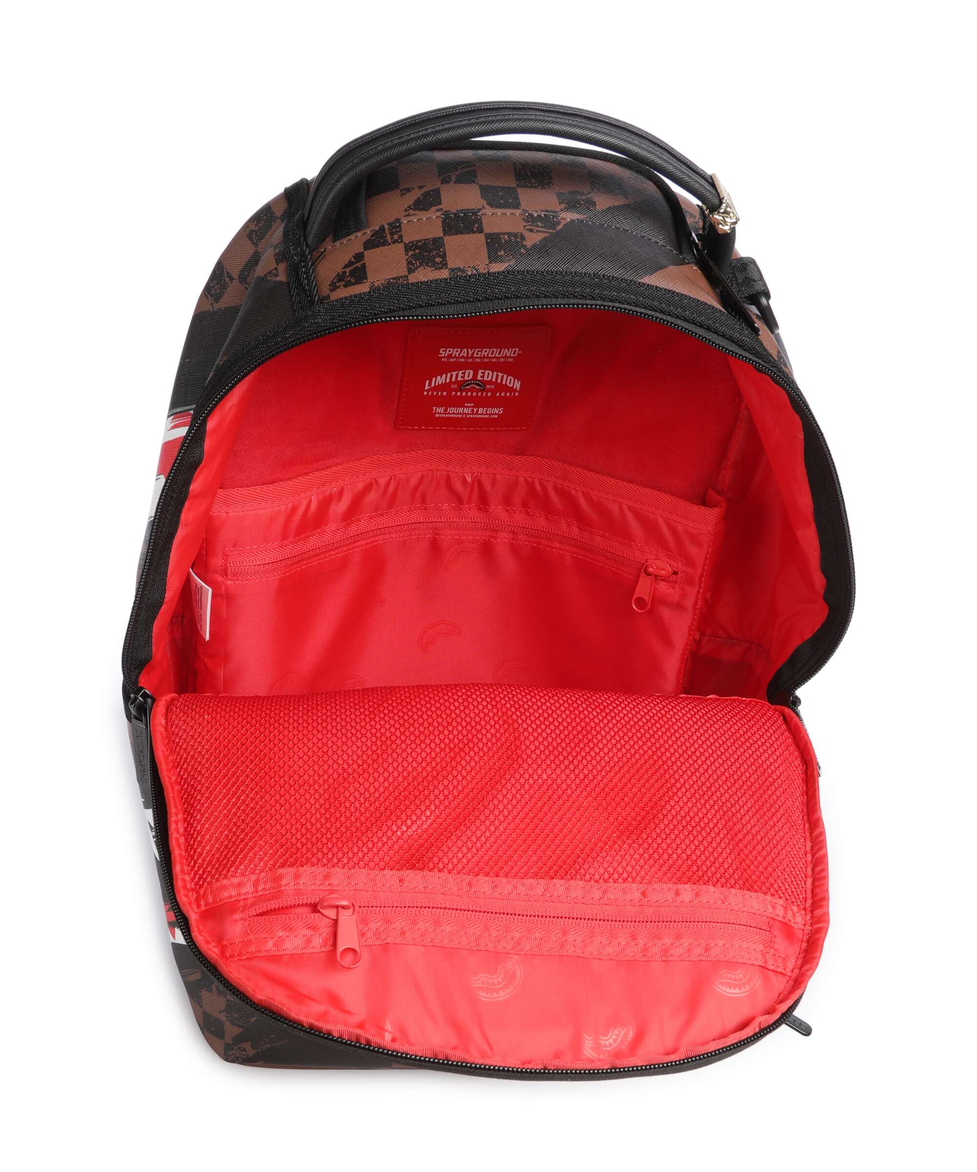 Sprayground Smeared Grunge Backpack brown - Image 5