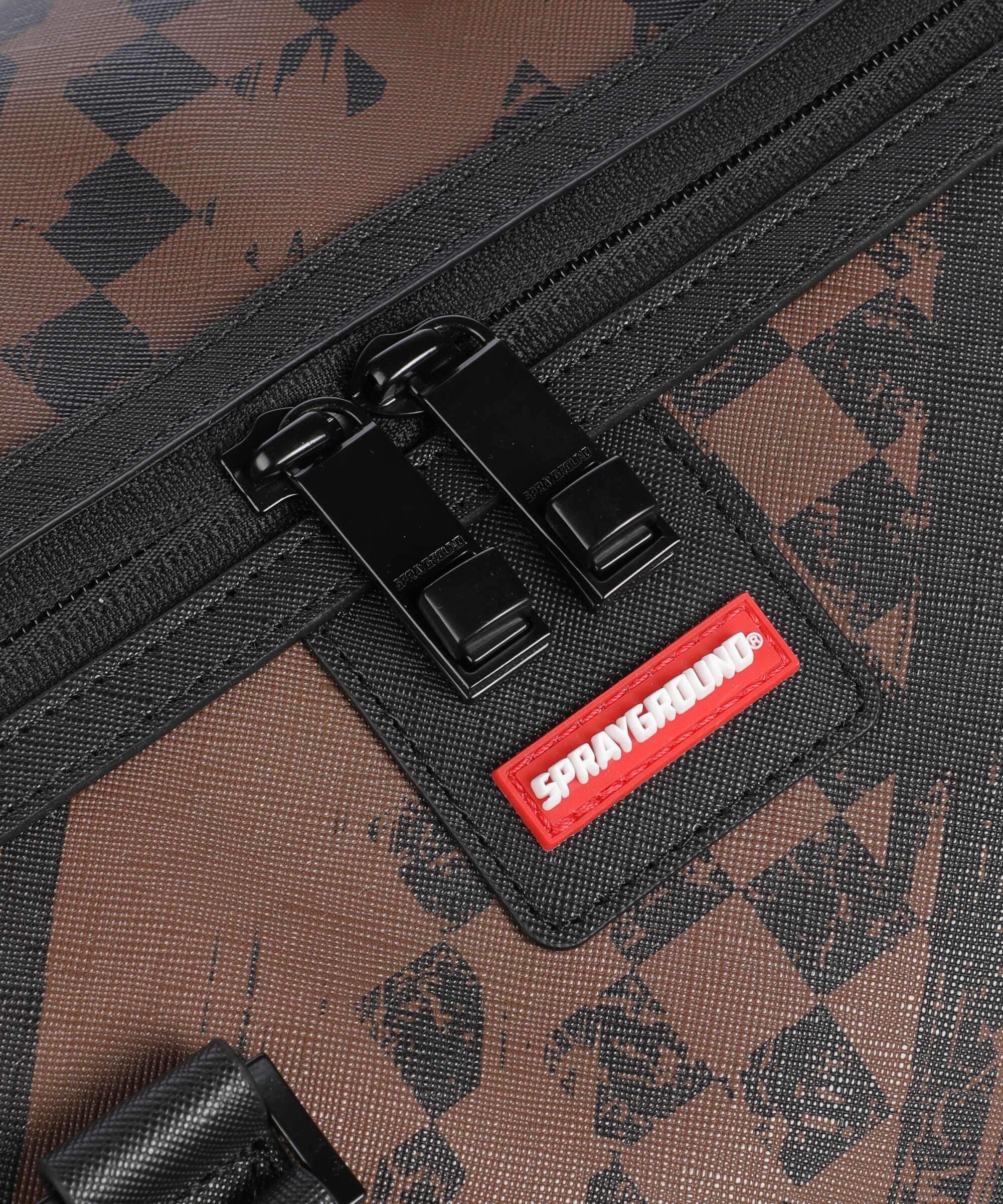 Sprayground Smeared Grunge Weekend bag brown - Image 6
